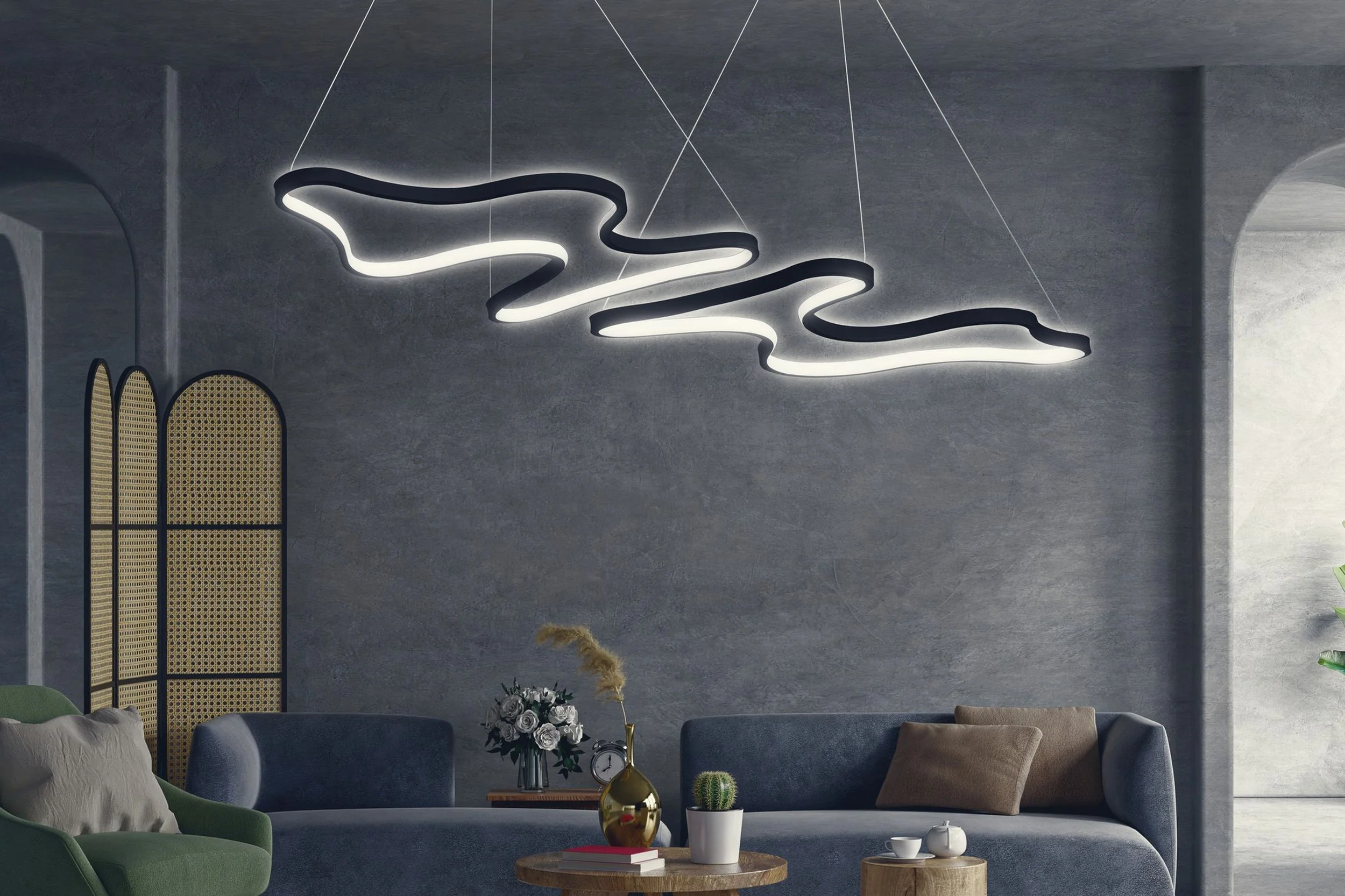 Lampa wisząca Stimity LED czarna - Image 2