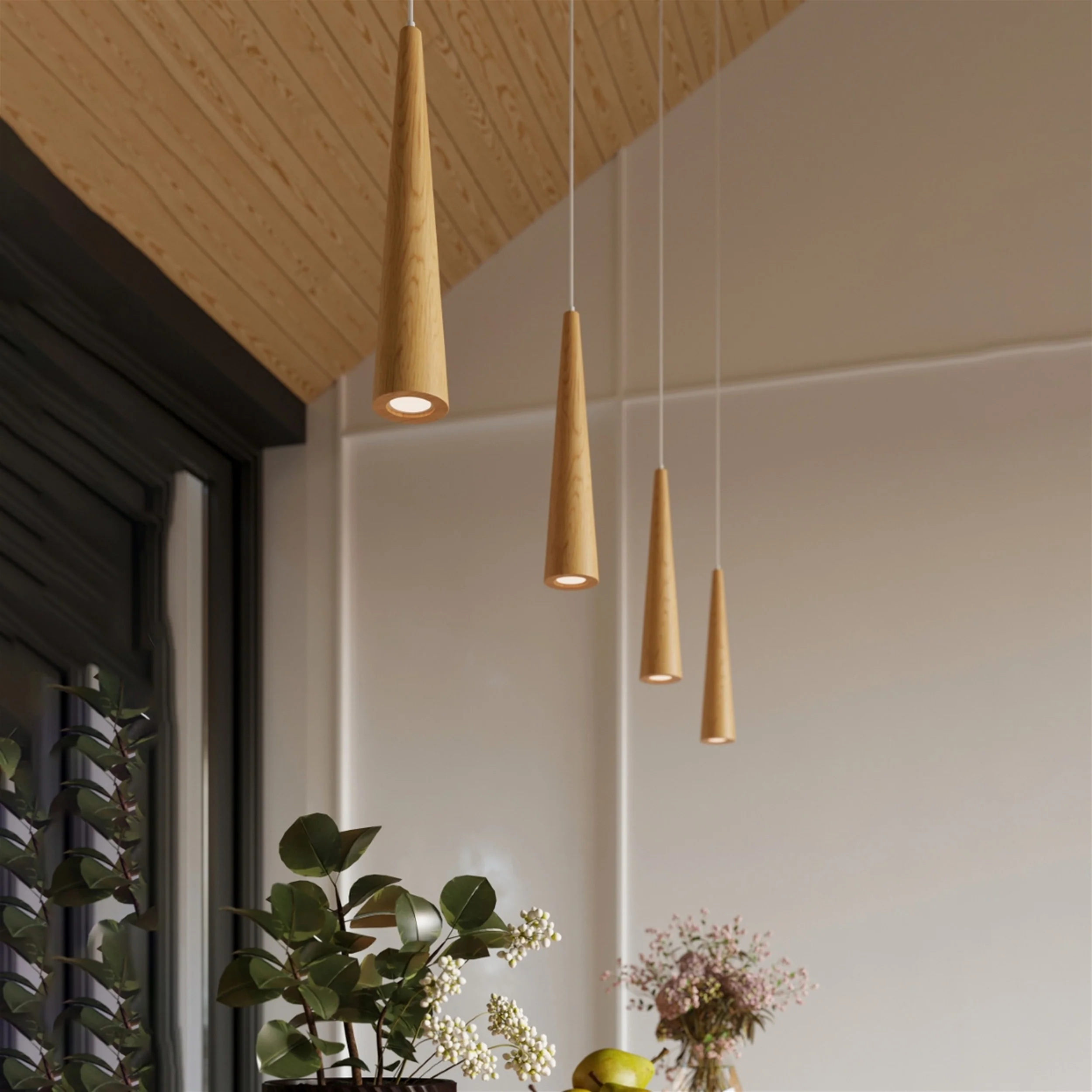 Lampa wisząca Sula x1 naturalne drewno - Image 8