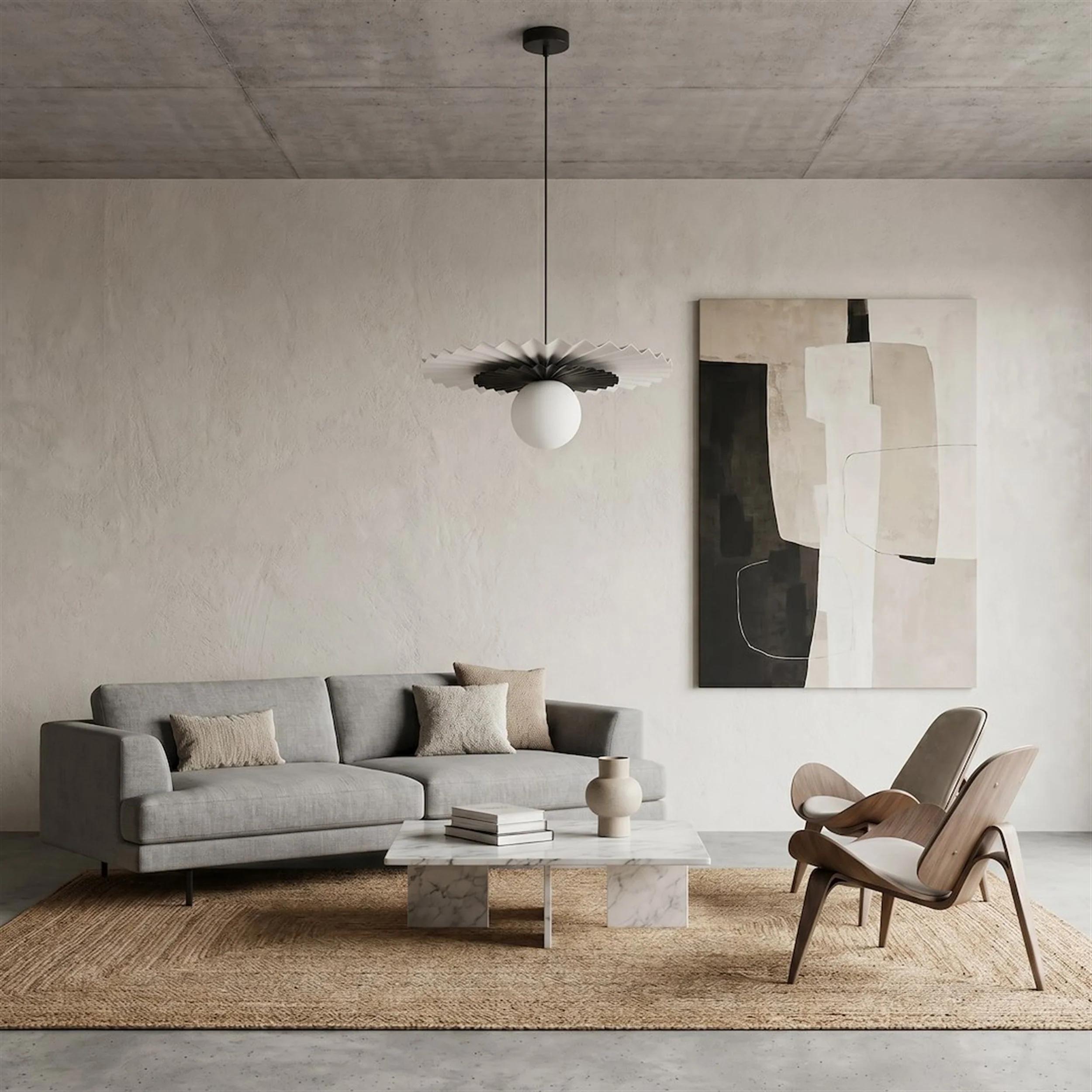 Lampa wisząca Umbra czerń/biel - Image 4