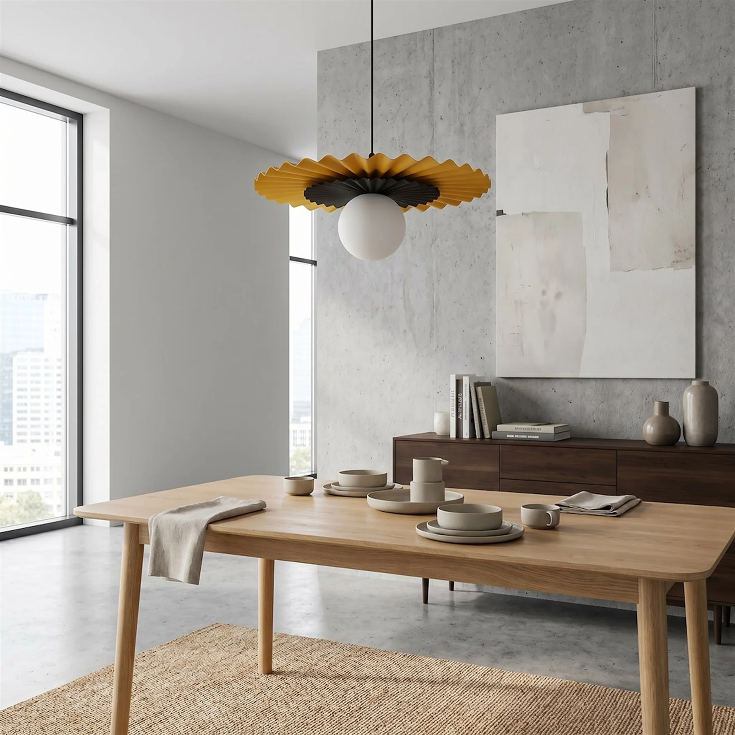 Lampa wisząca Umbra czerń/pomarańcz - Image 6