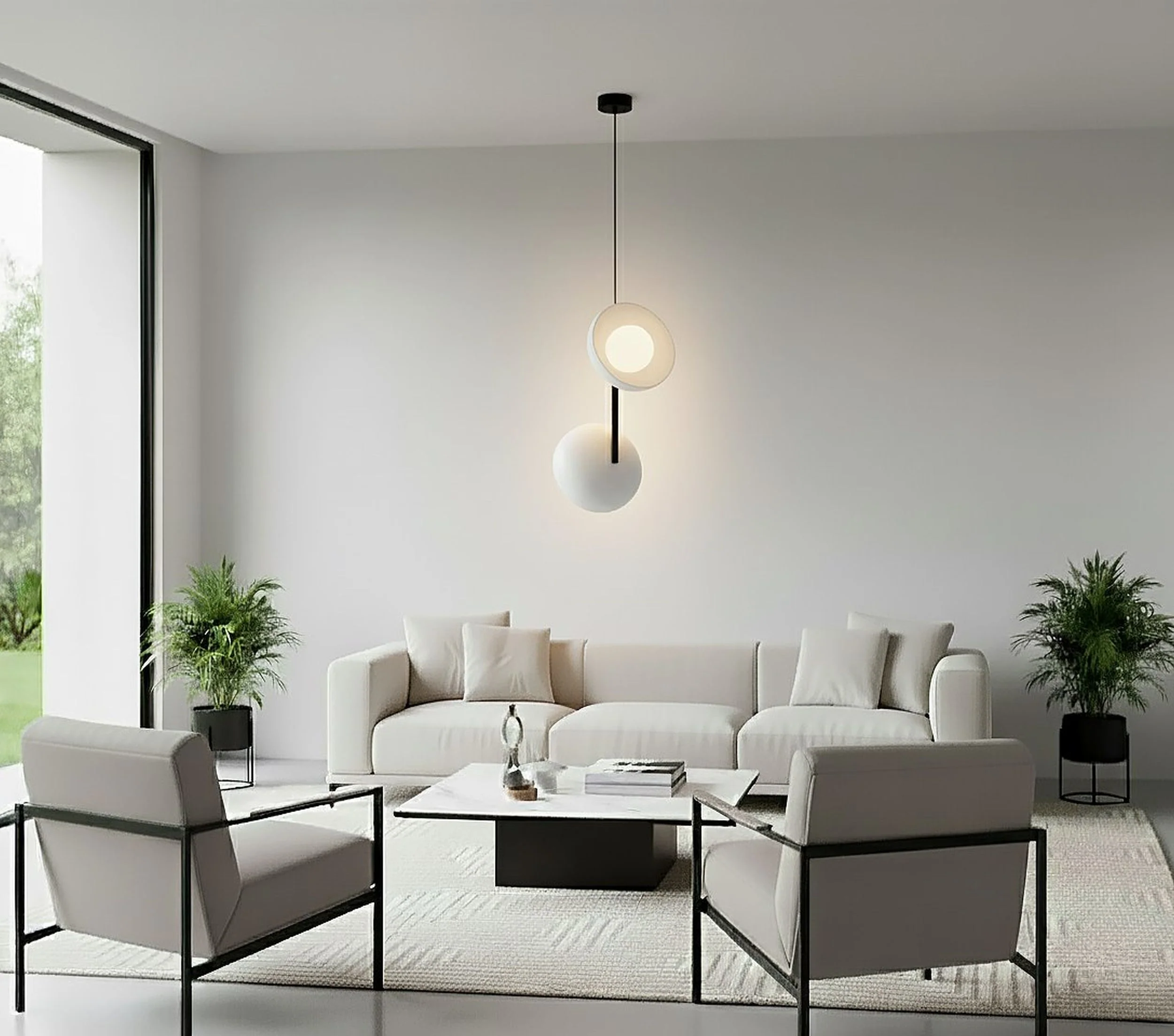 Lampa wisząca Vanila x2 ciepły szary - Image 2