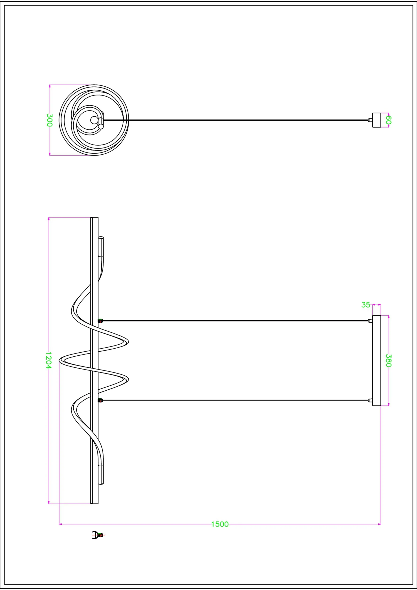 Lampa wisząca Velenne złota - Image 2