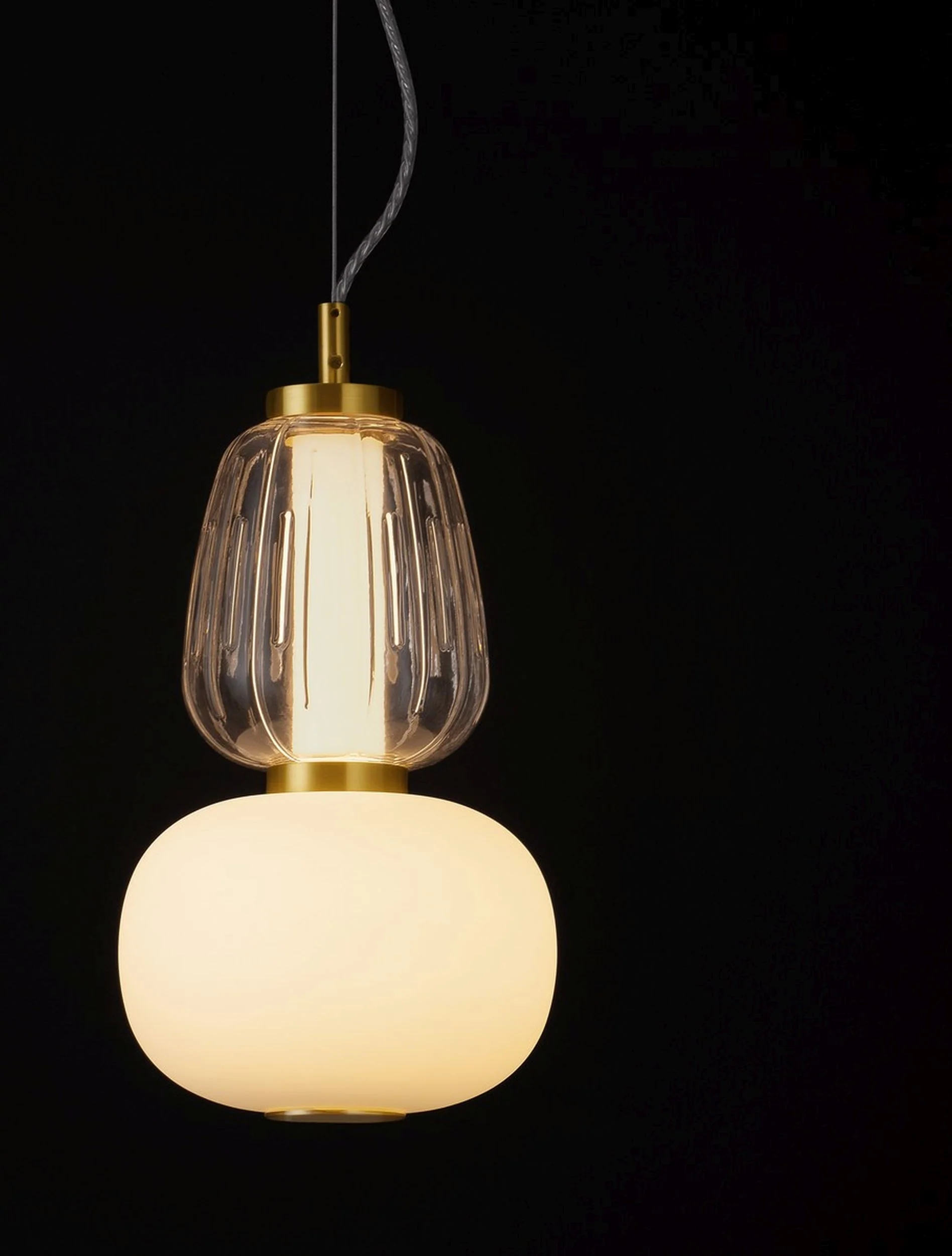 Lampa wisząca Velorya II LED biało-złota - Image 4