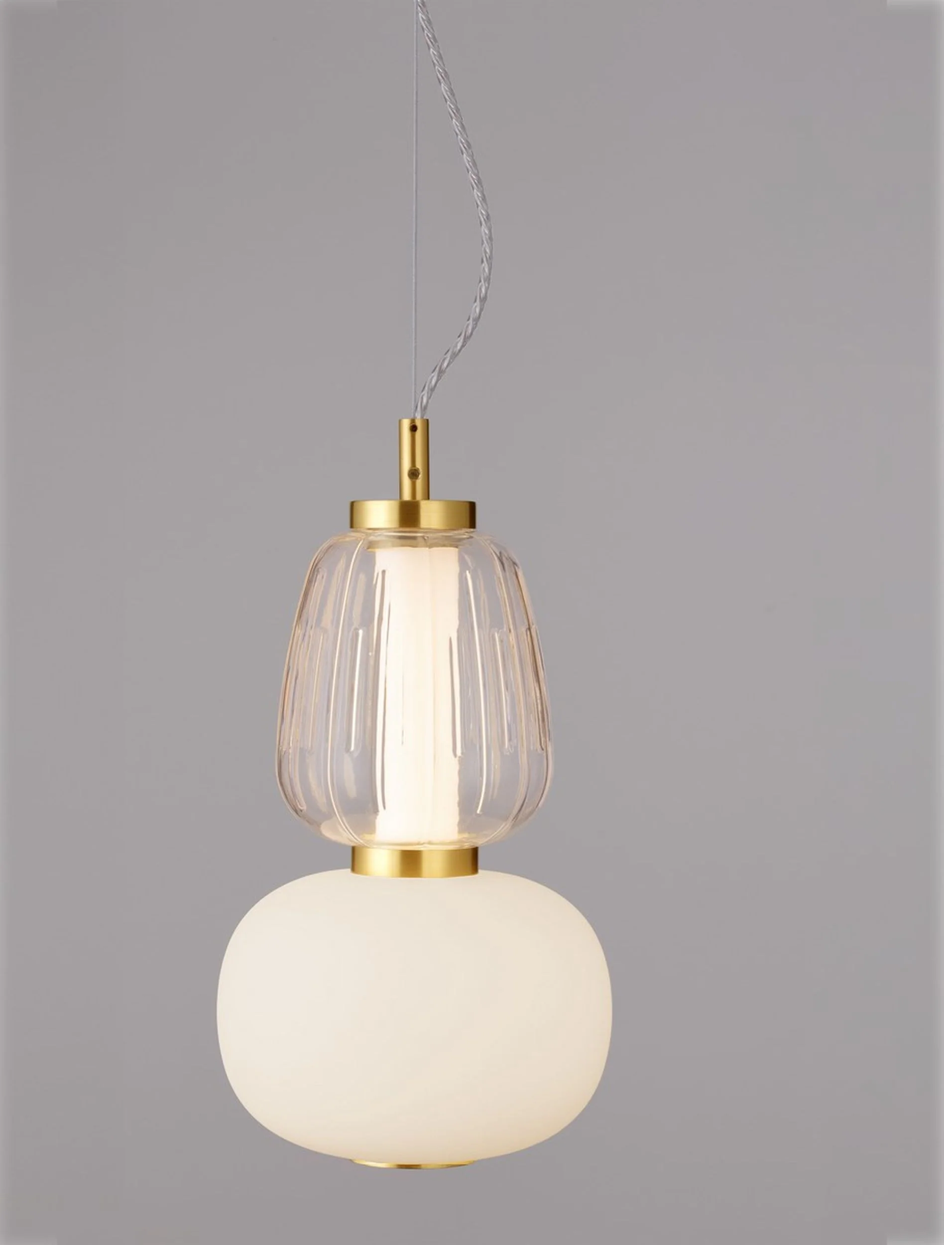 Lampa wisząca Velorya II LED biało-złota - Image 5