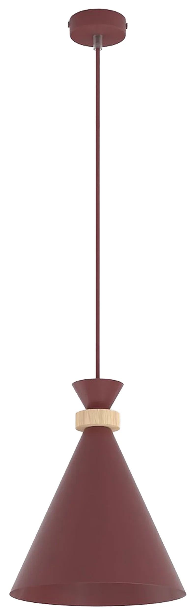 Lampa wisząca Zero x1 burgundowa
