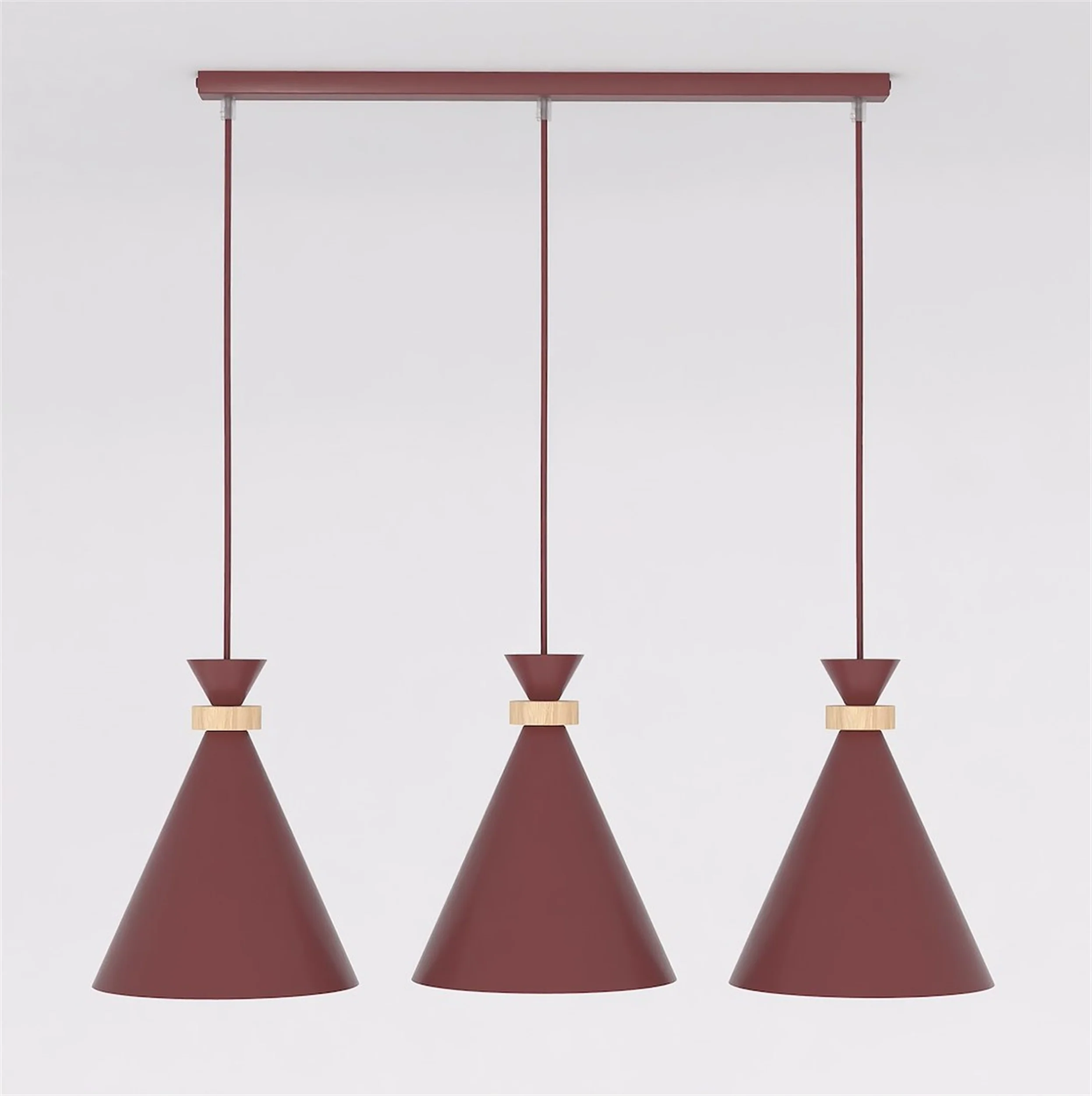 Lampa wisząca Zero x3 burgundowa - Image 2