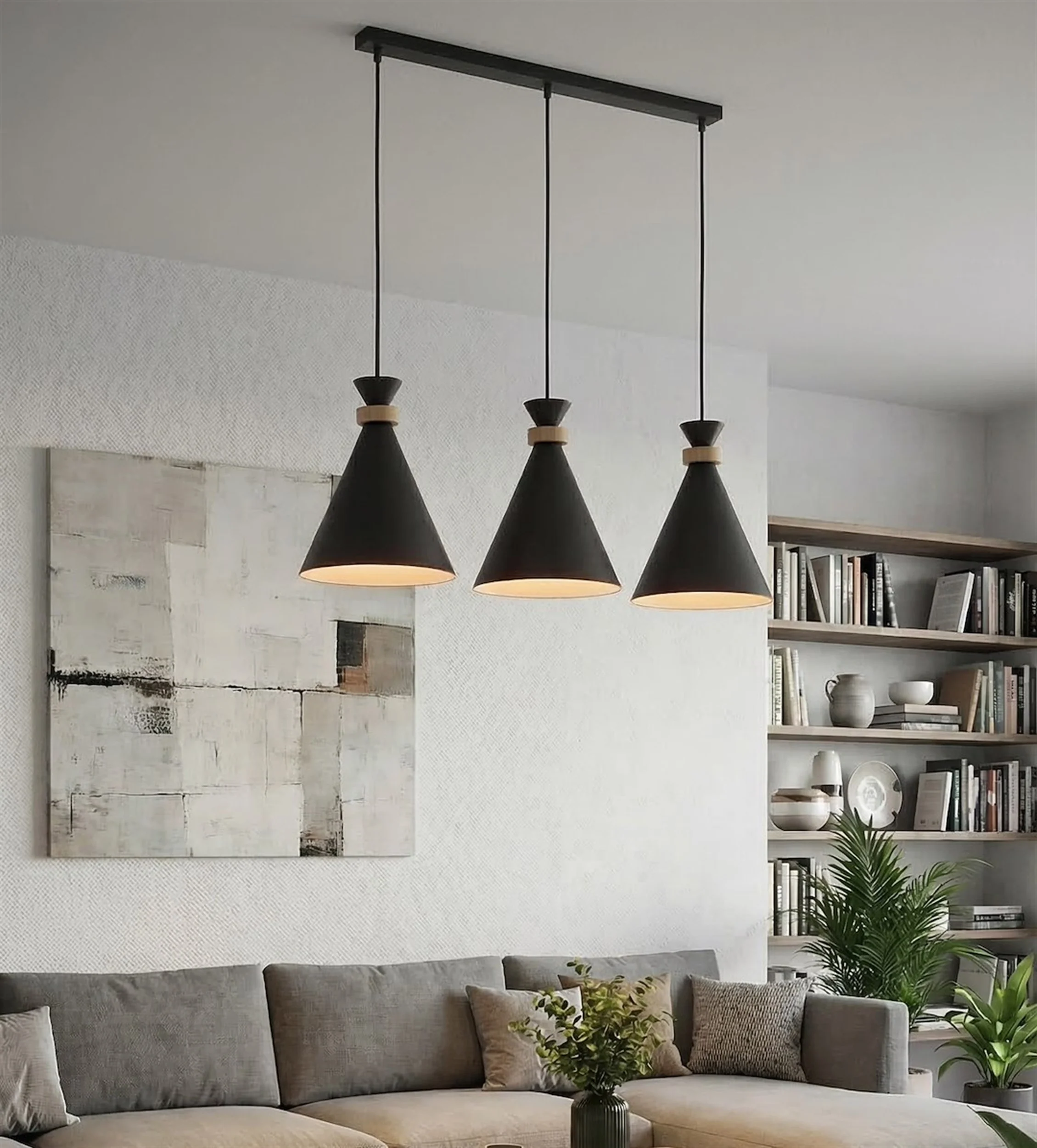Lampa wisząca Zero x3 czarna - Image 5