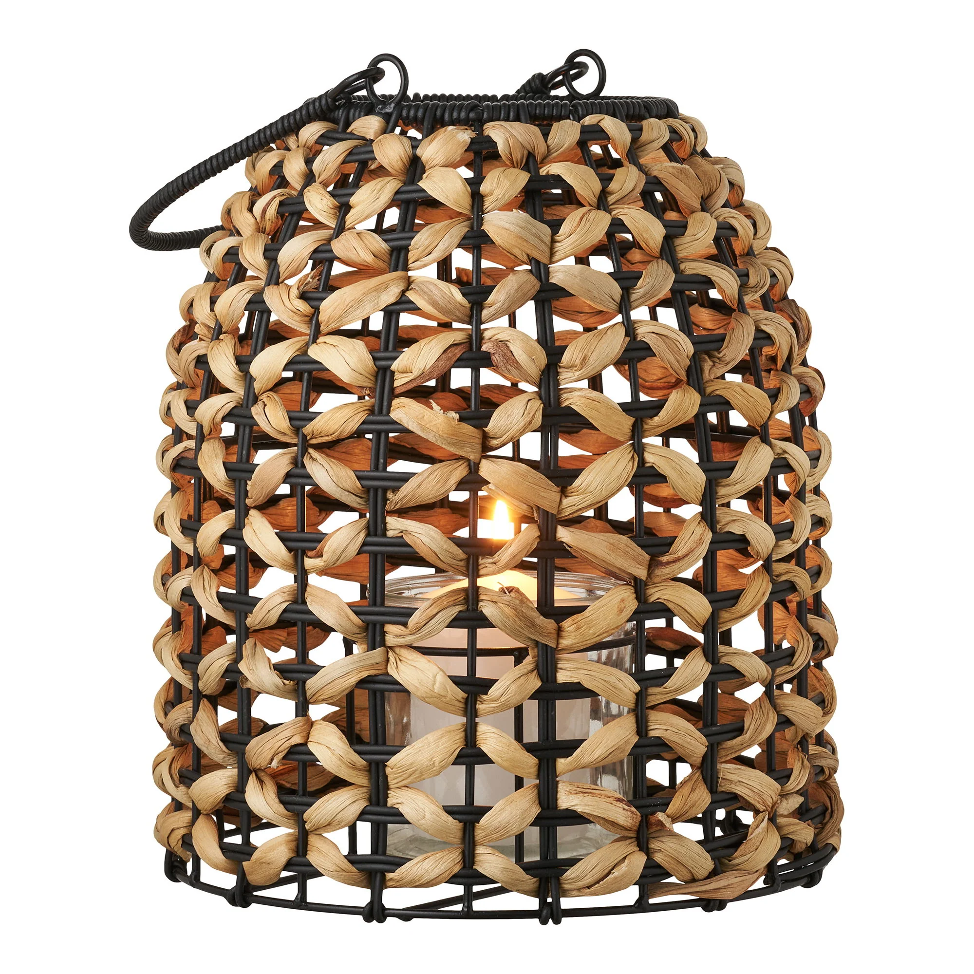 Lampion Pinto 28,5 cm brązowo-czarny - Image 3
