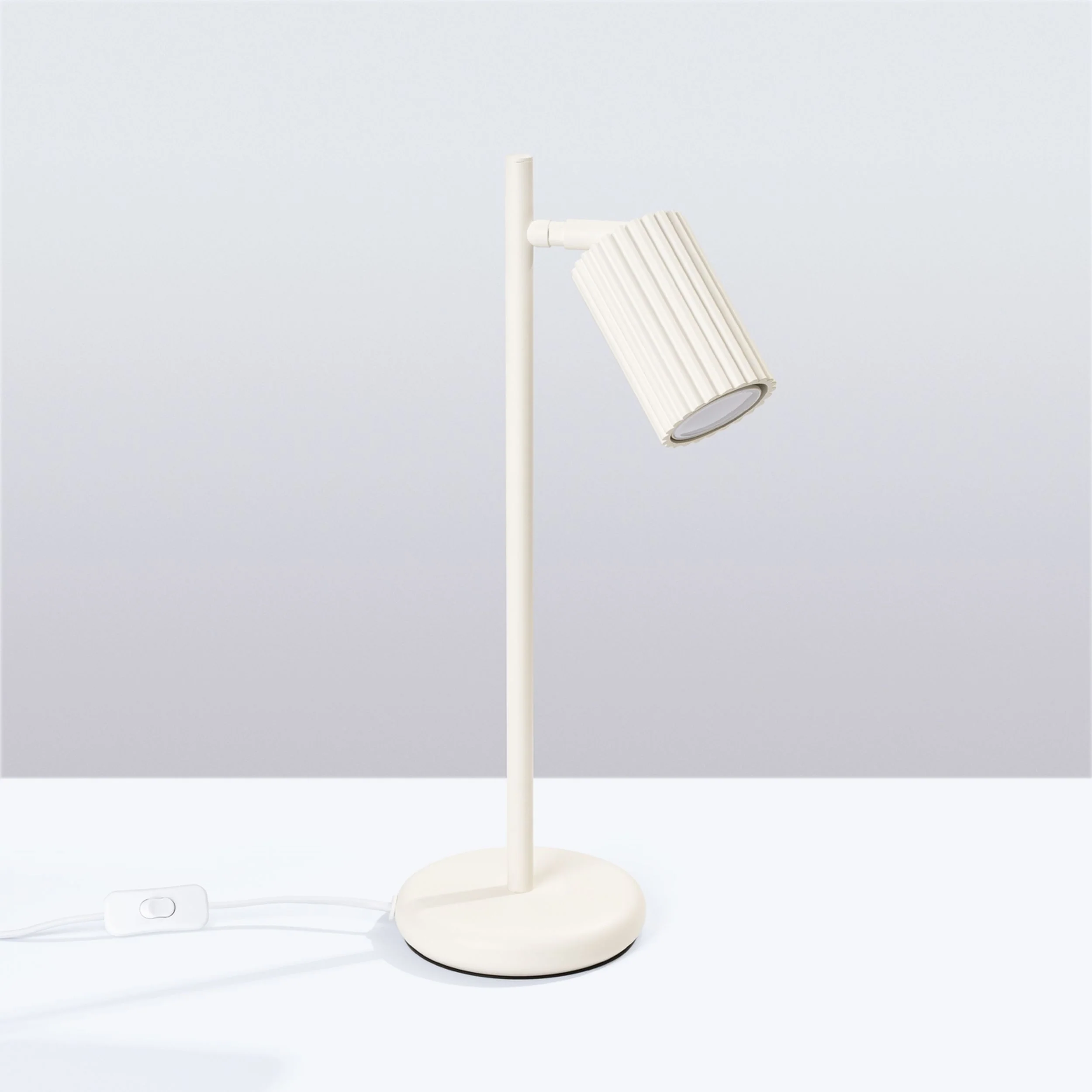 Lampka na biurko Karbon beżowa - Image 3