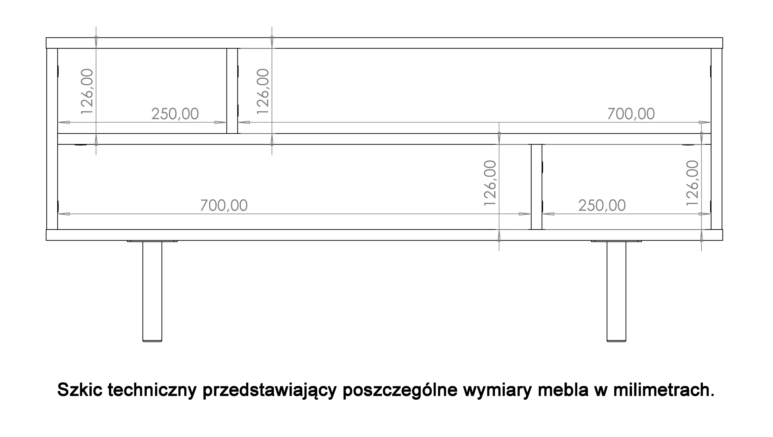 Ława kawowa Klazby 100x60 cm kaszmir - Image 6
