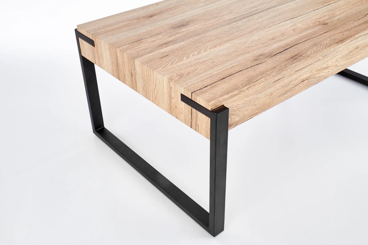 Ława Muros 110x64 cm dąb san remo - czarny - Image 4