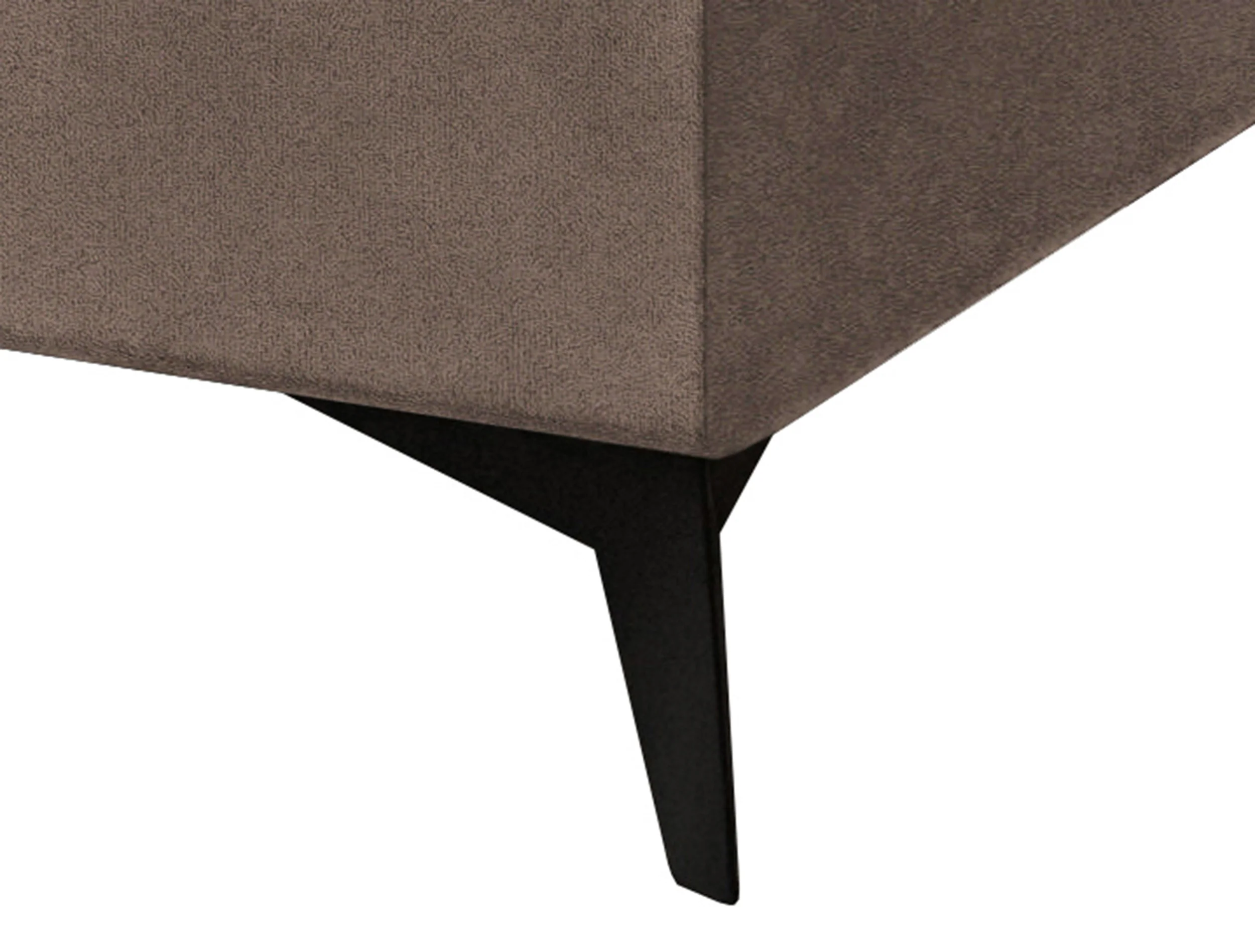 Łóżko kontynentalne 160x200 cm Falwo z pojemnikiem jasnobrązowe gruby sztruks - Image 4