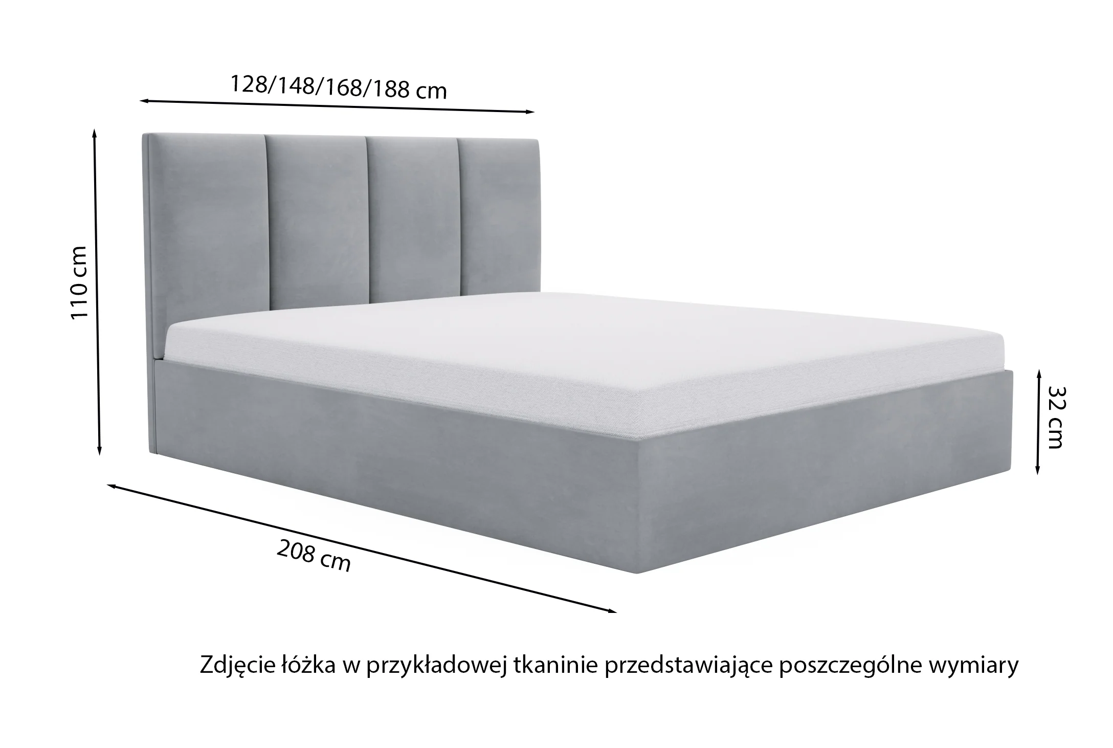 Łóżko tapicerowane 120x200 cm Drimmi z pojemnikiem rudobrązowe velvet hydrofobowy - Image 5