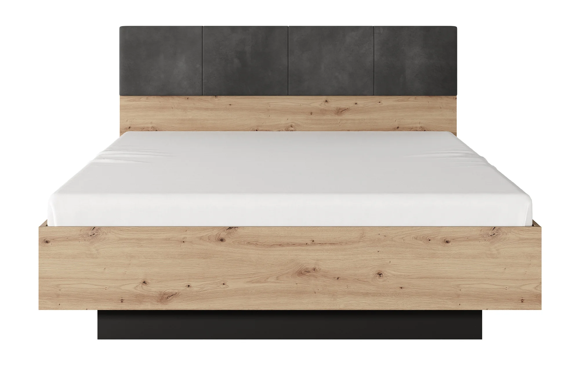 Łóżko Tukoma ze stelażem i pojemnikiem 160 cm Dąb artisan / Antracyt - Image 3