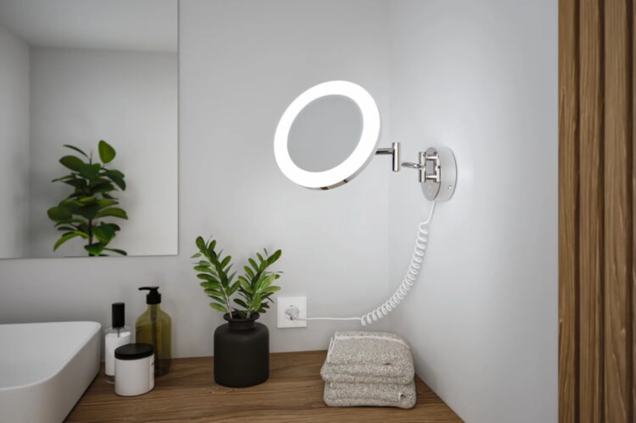 Lusterko kosmetyczne Masua LED srebrne - Image 2