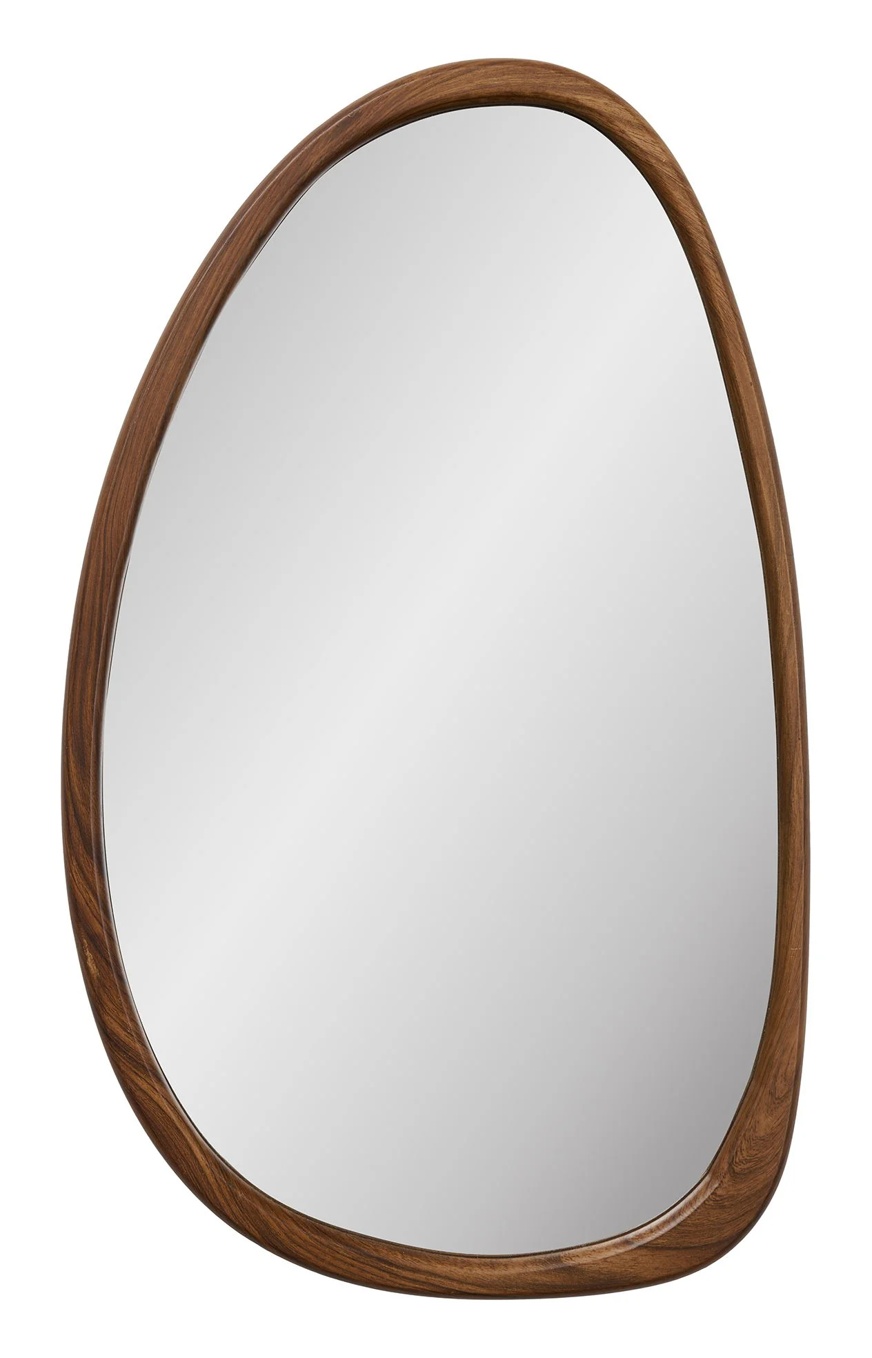 Lustro Luxon 64x38 cm w brązowej ramie