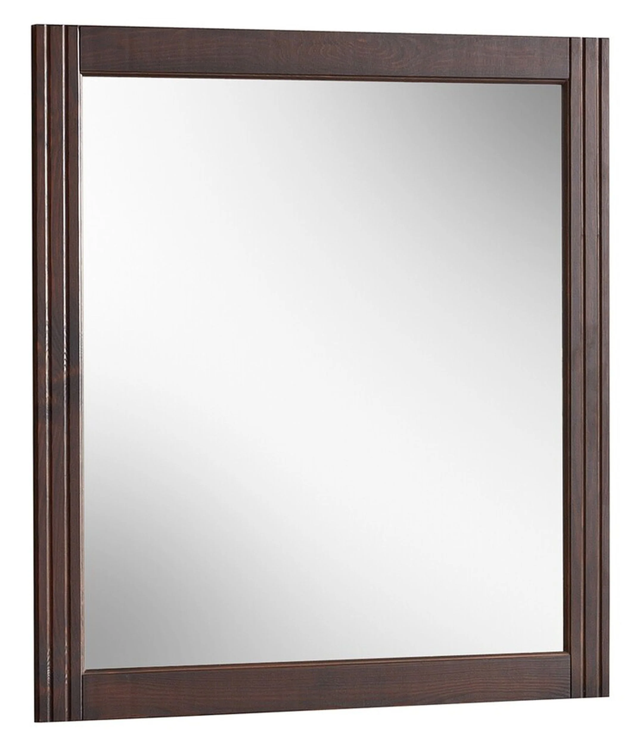 Lustro ścienne Molino 80x73 cm naturalne drewno