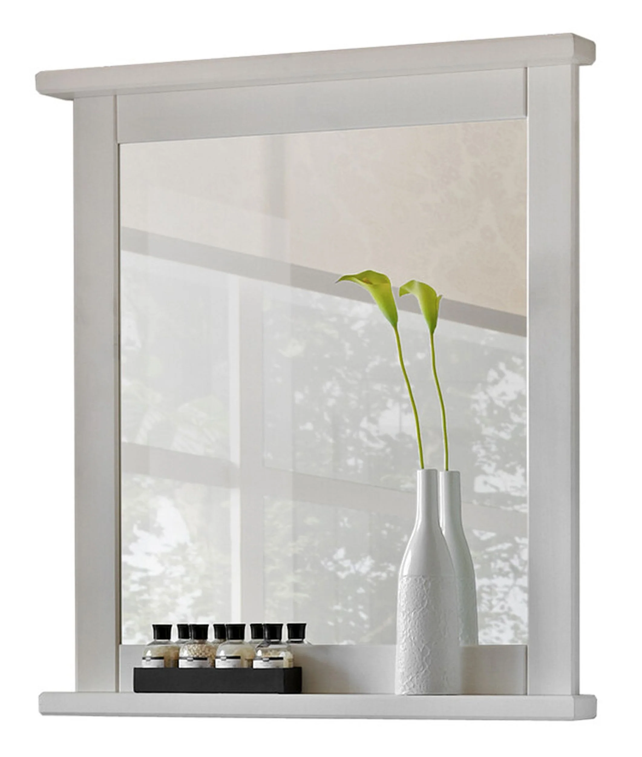 Lustro ścienne Octavia 80x70 cm w białej ramie - Image 3