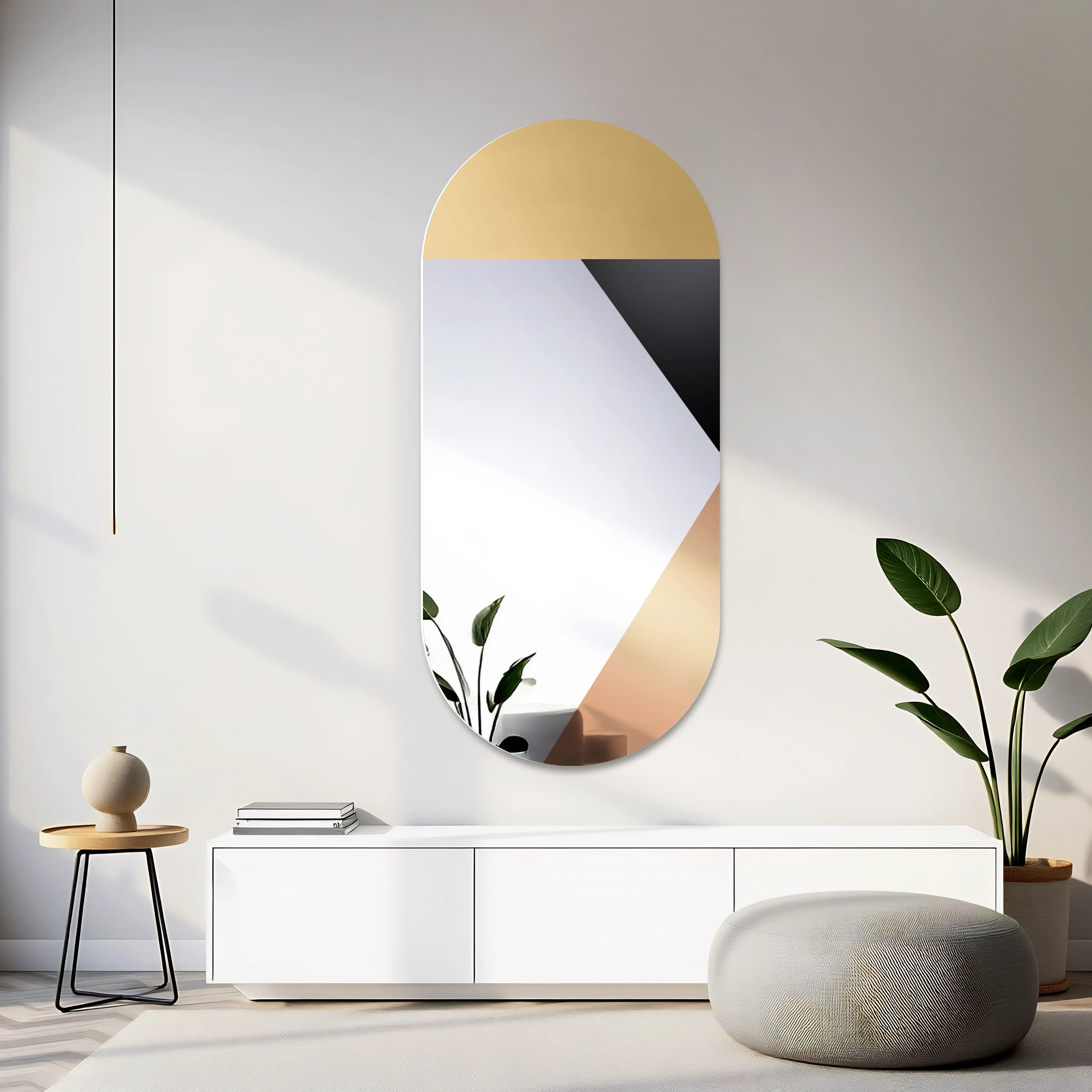 Lustro ścienne Rio 120x60 cm z kolorową taflą - Image 2