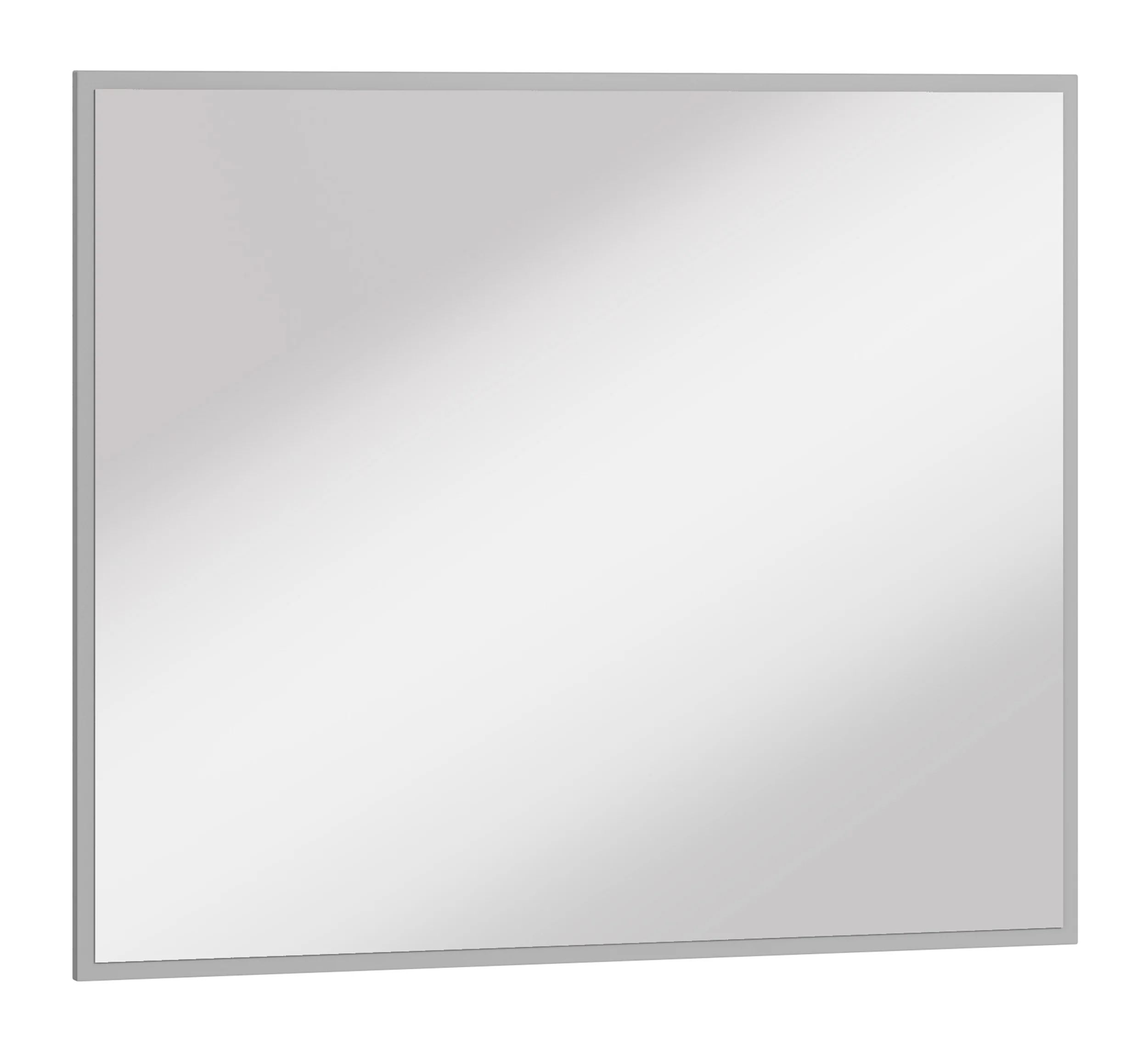 Lustro ścienne Simply prostokątne 92x77 cm w szarej ramie