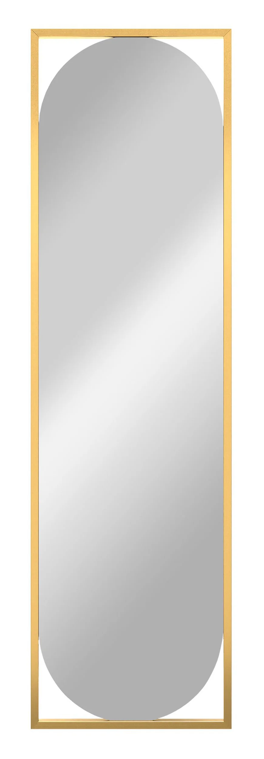 Lustro ścienne Thelmen 132x37 cm w złotej ramie - Image 4