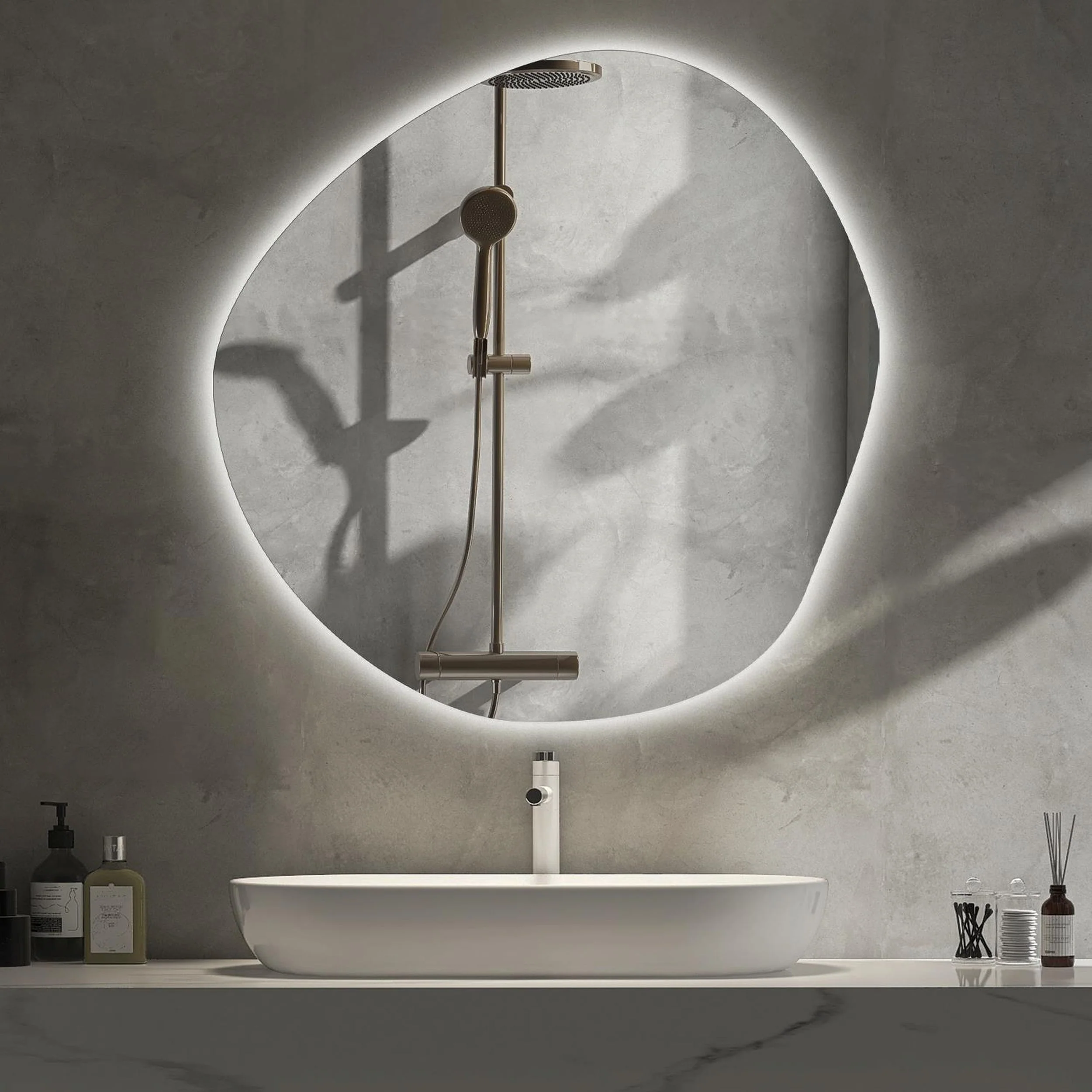 Lustro wiszące Chmurka z podświetleniem LED 77 cm - Image 5