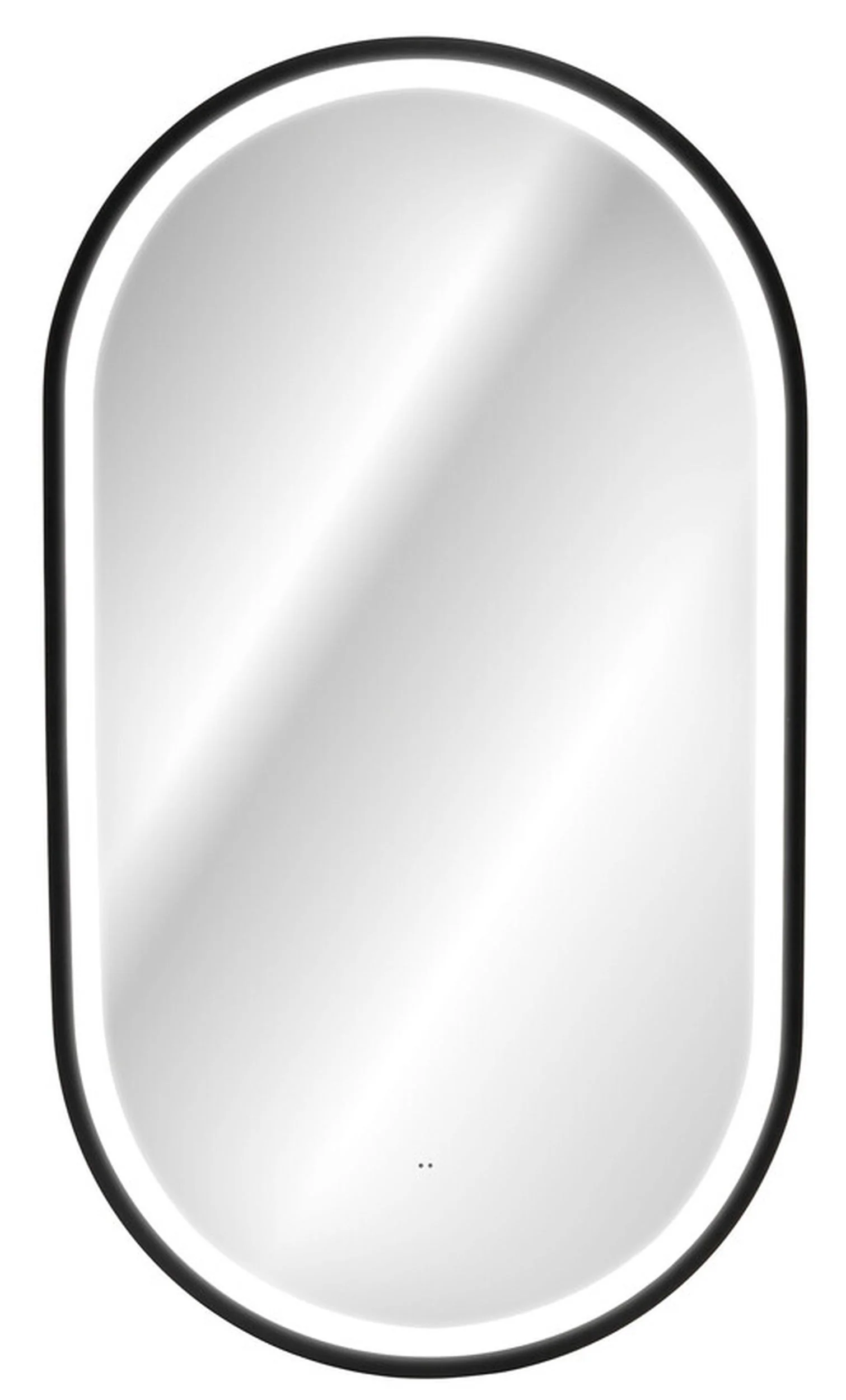 Lustro z oświetleniem LED Olimmi 90x50 cm w czarnej ramie - Image 2