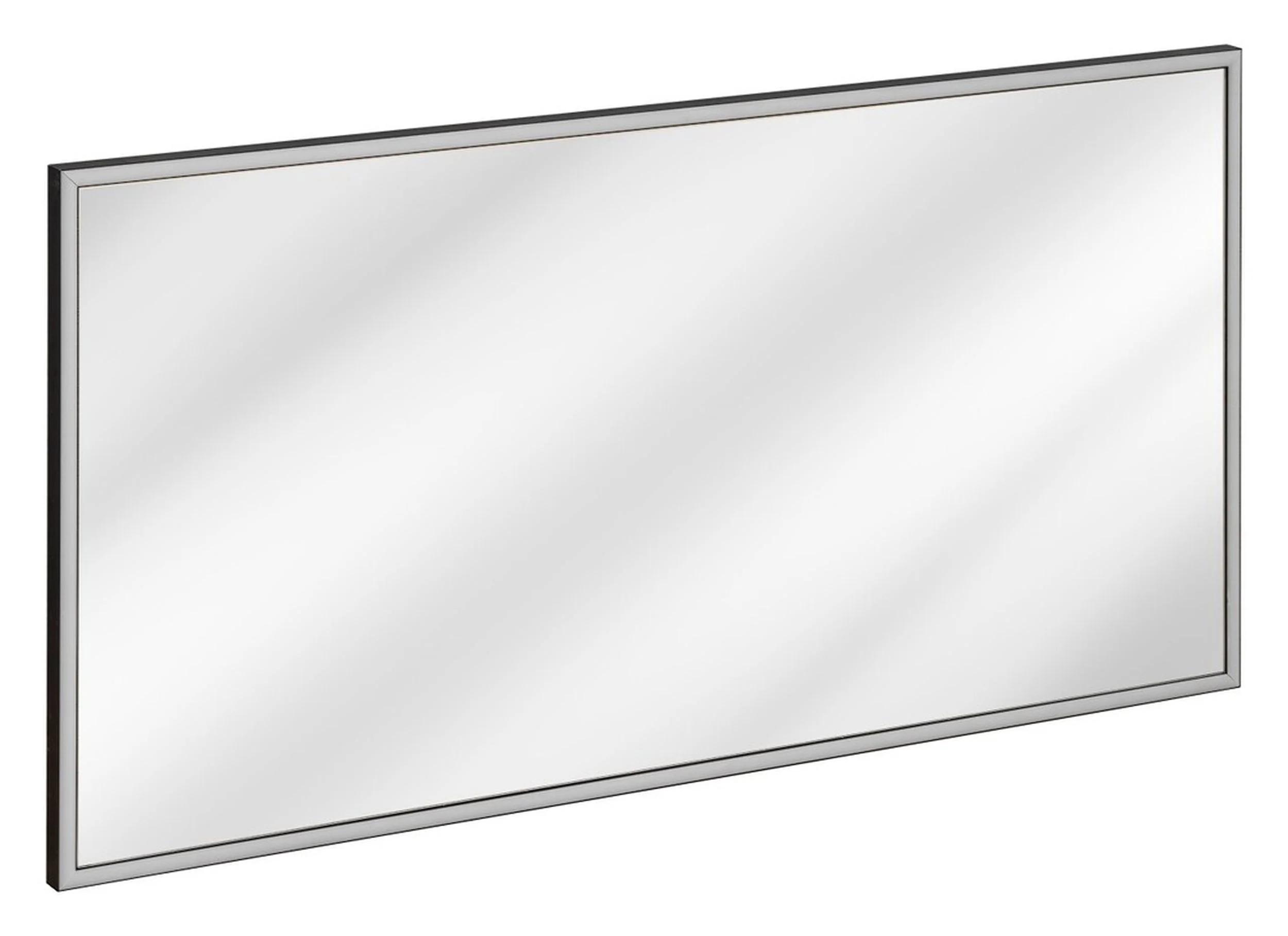 Lustro z podświetleniem LED Alice 123x68 cm w grafitowej ramie