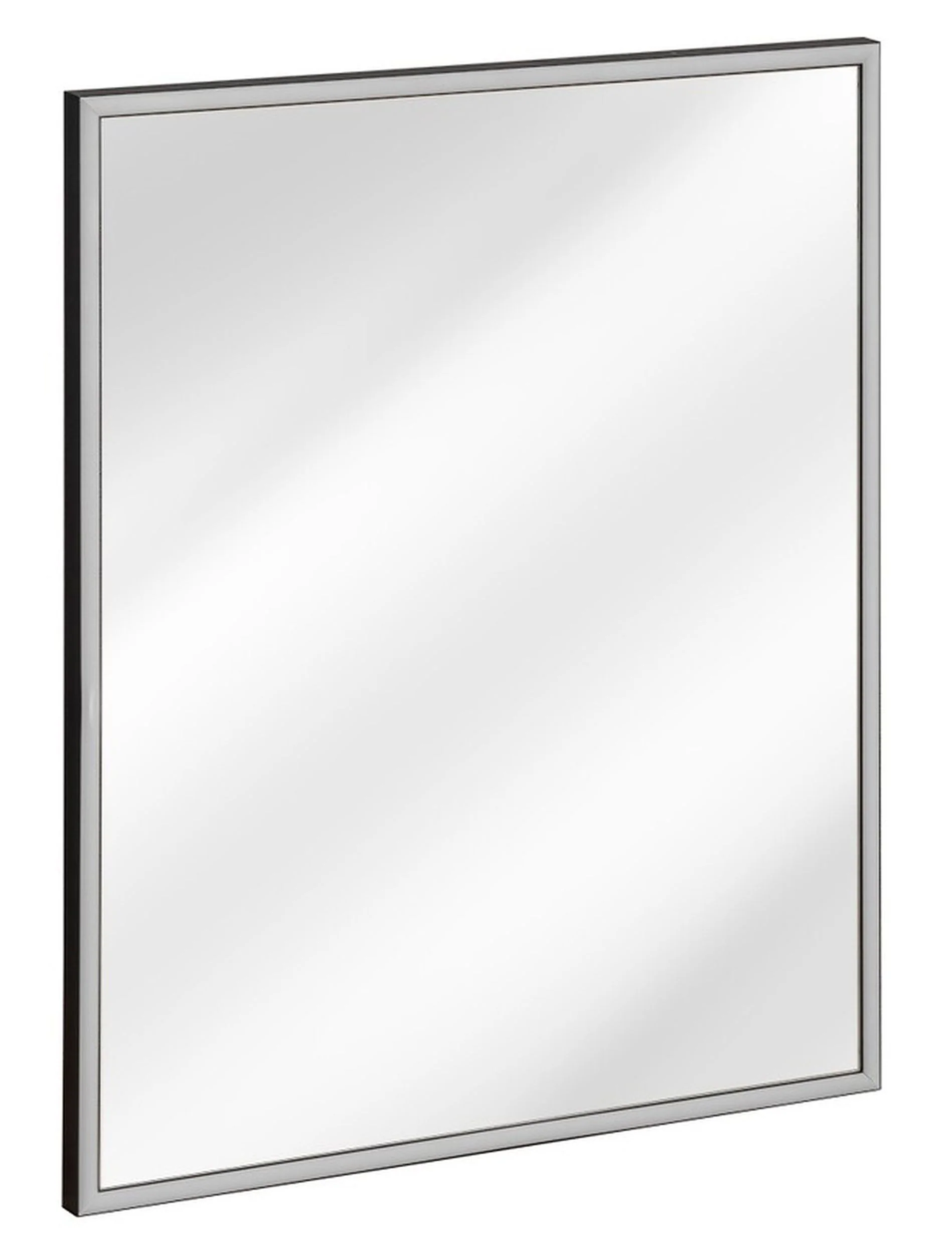 Lustro z podświetleniem LED Alice 83x68 cm w grafitowej ramie