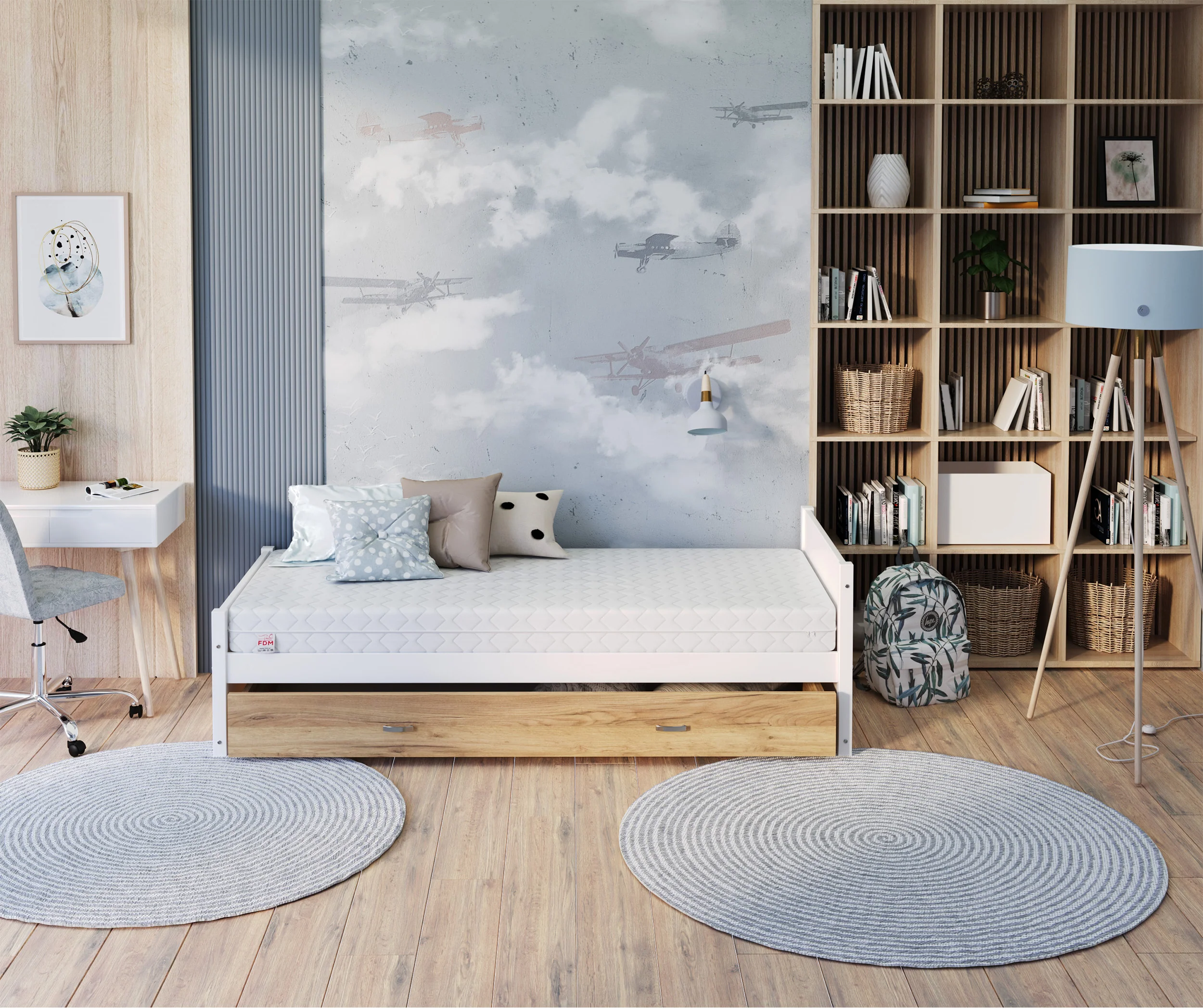Materac dla dzieci 80x160 cm Achinam z kokosem - Image 3