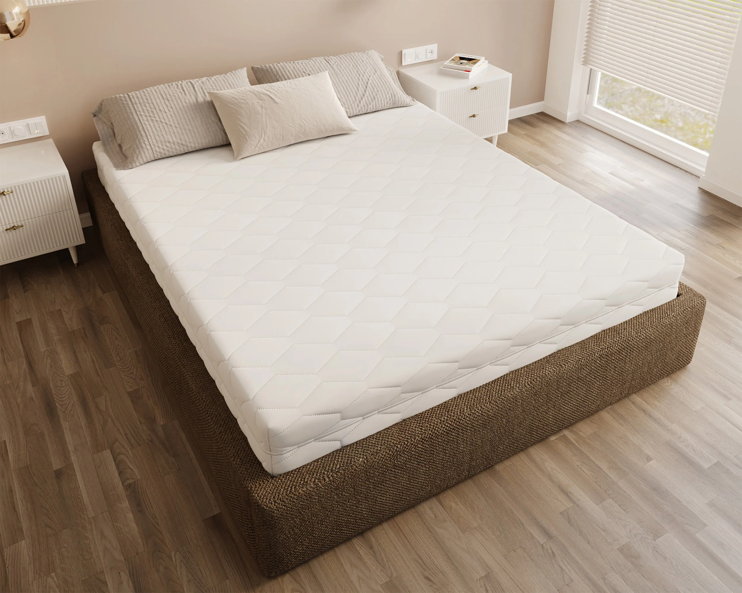 Materac piankowy 140x200 cm Pikolini z lateksem i kokosem dwustronny hipoalergiczny - Image 5