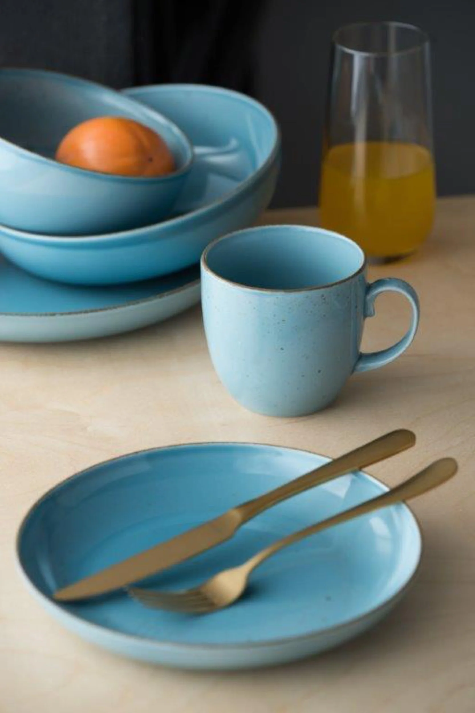 Miska salaterka porcelanowa Rondo 16 cm niebieska - Image 4