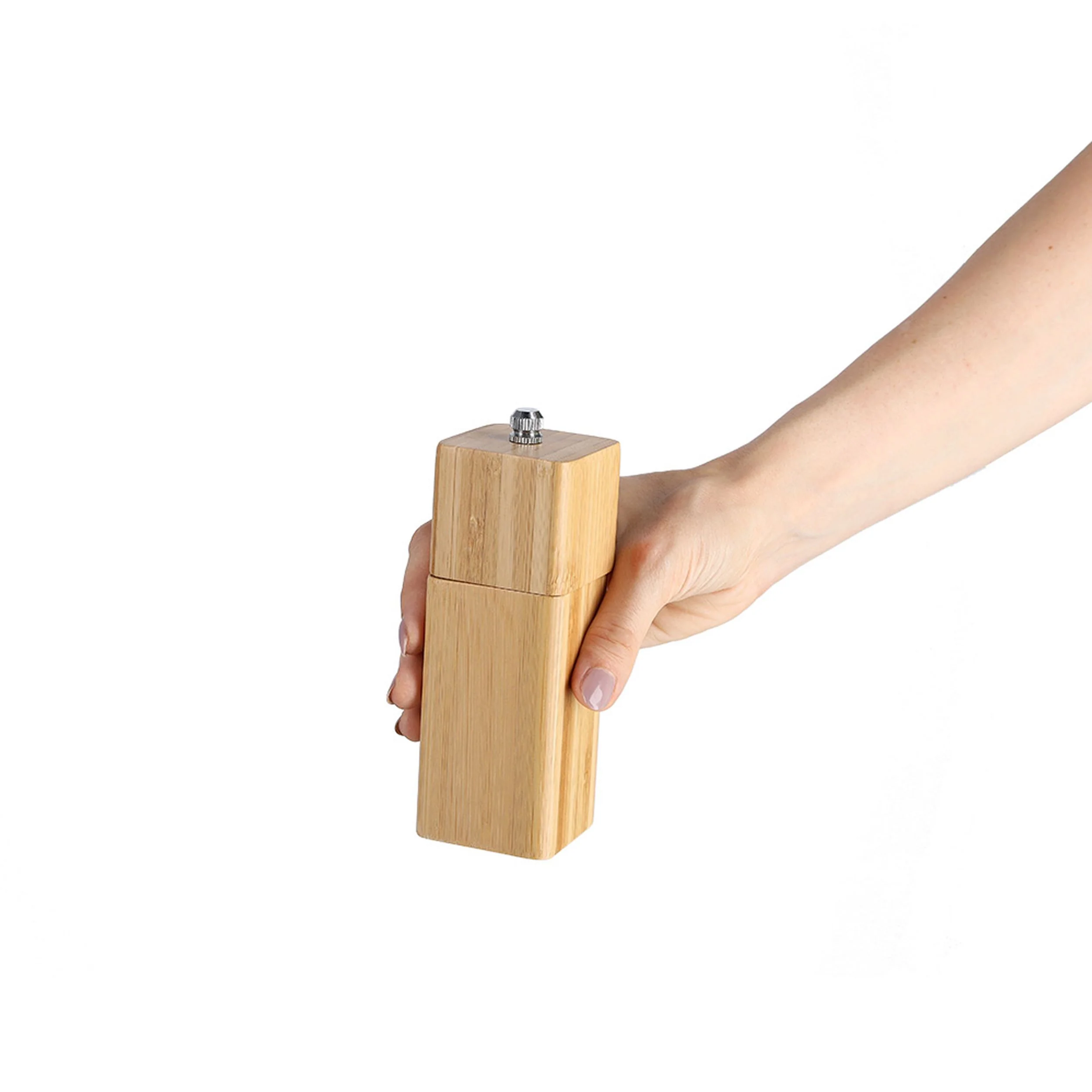 Młynek do soli/pieprzu Vouarm 15 cm bambus - Image 4