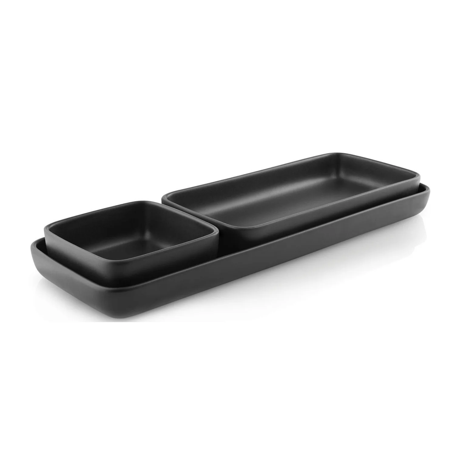 Naczynie do serwowania Nordic Kitchen z kamionki czarne 11x11 cm - Image 4