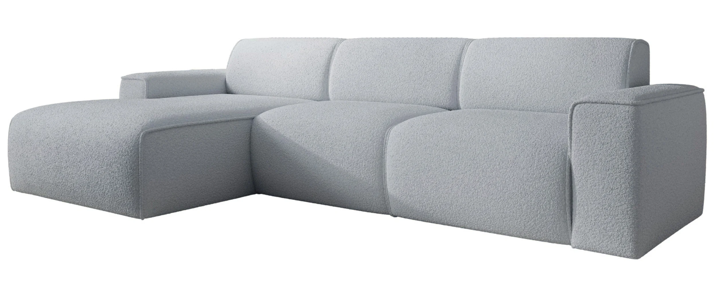 Narożnik Bouvi L-kształtny lewostronny jasnoszary boucle - Image 4