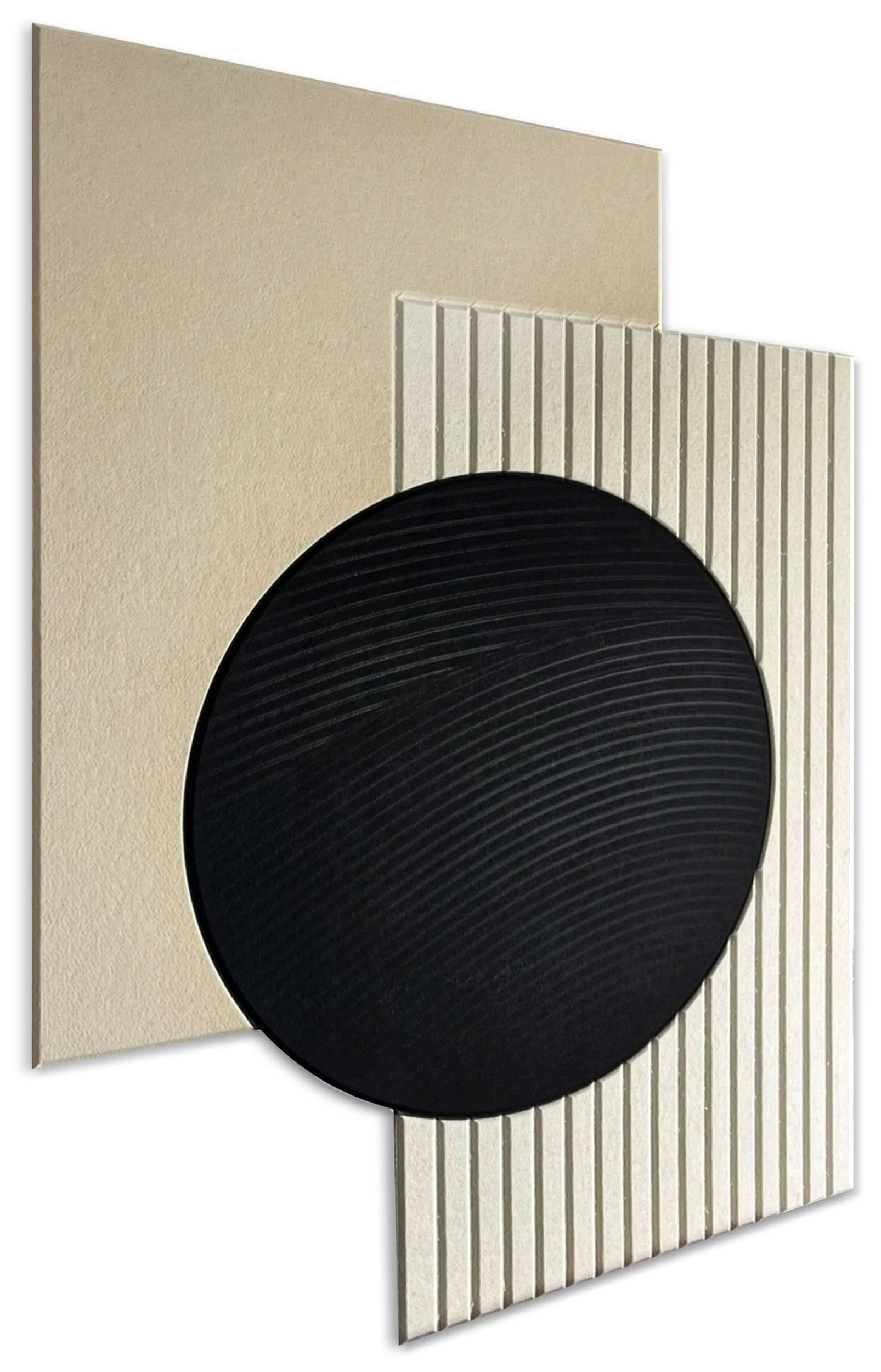 Obraz akustyczny Form 120x90 cm czarno-beżowy - Image 5