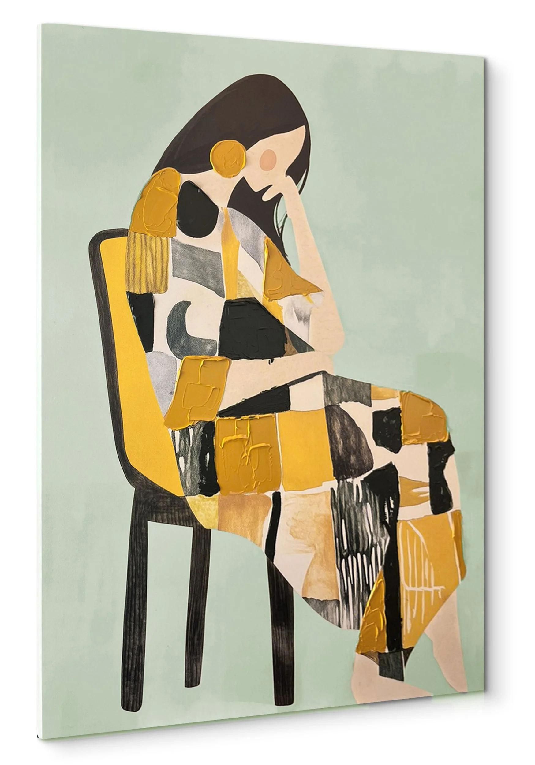 Obraz Penelope 100x70 cm z ręcznie malowanymi elementami - Image 5