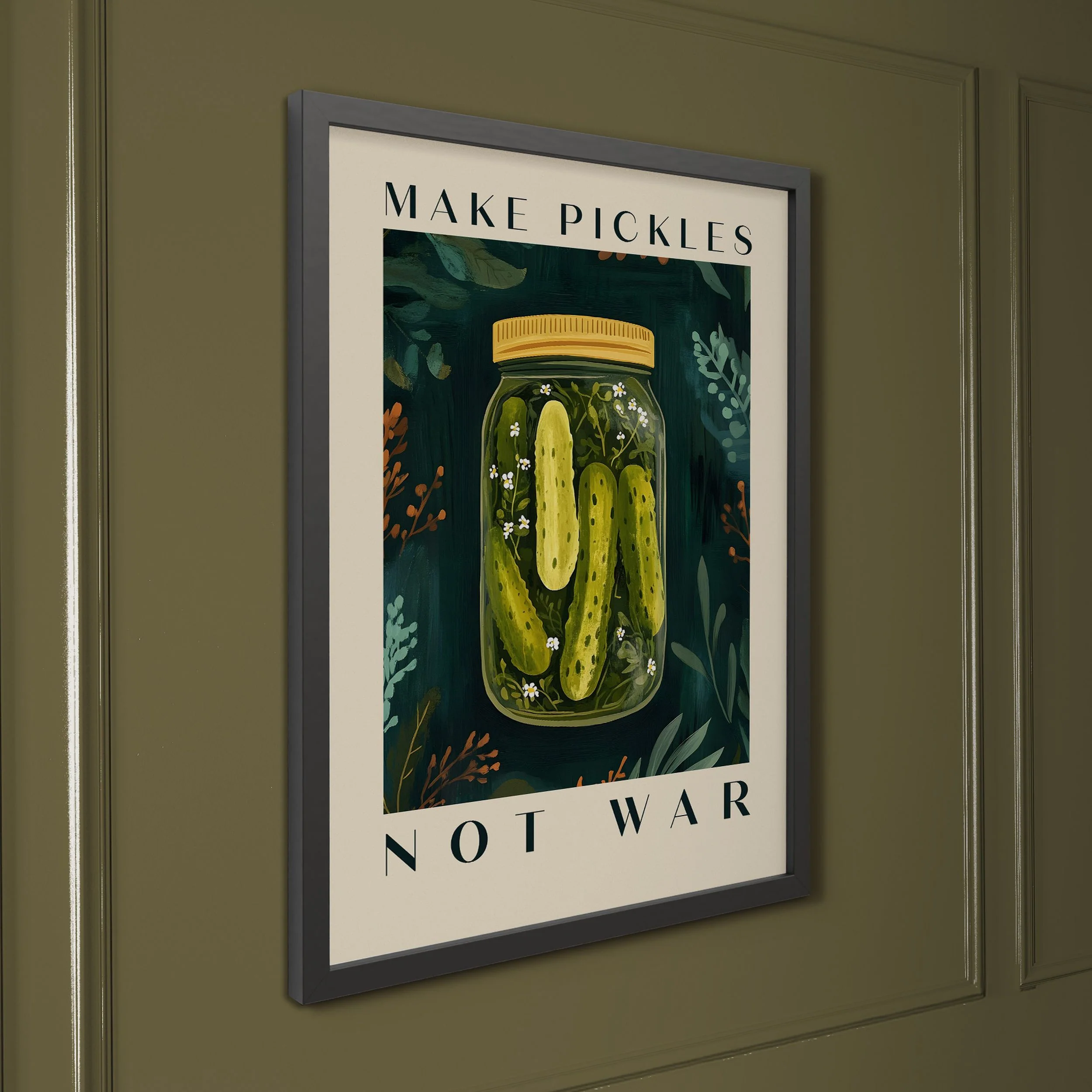 Obraz w czarnej ramie Pickles 40x30 cm - Image 4