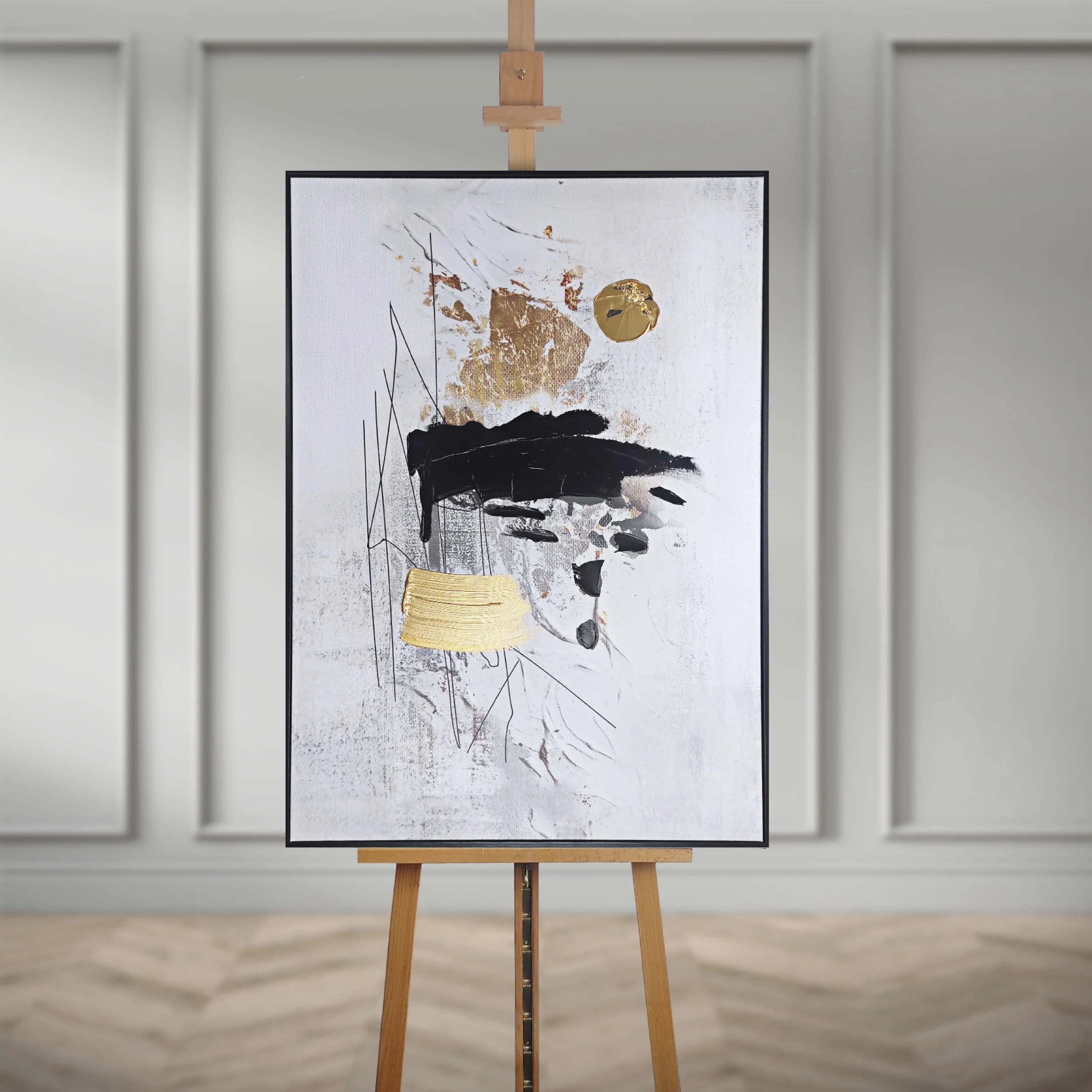 Obraz z ręcznie malowanymi elementami Fan II 100x70 cm - Image 3