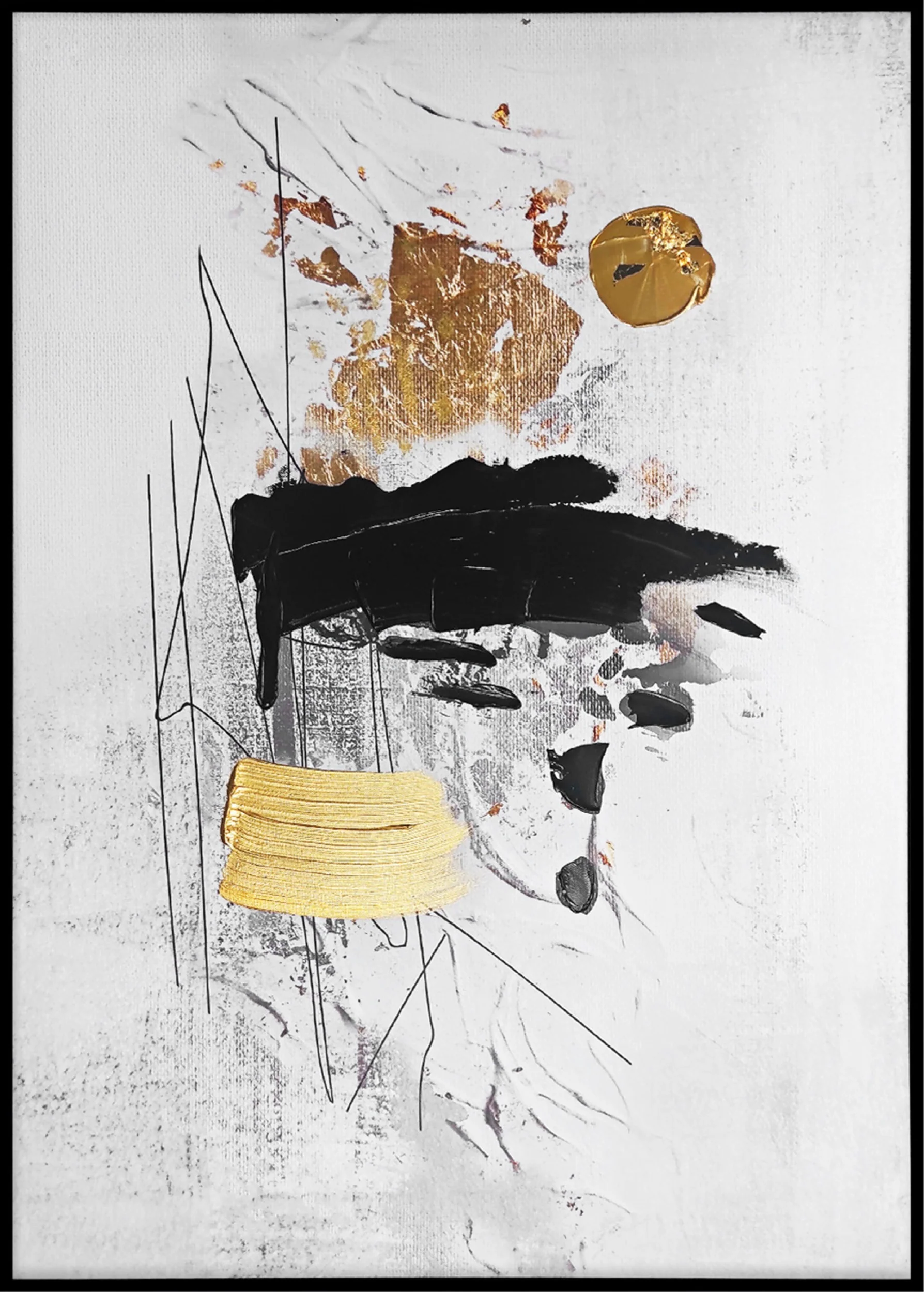 Obraz z ręcznie malowanymi elementami Fan II 100x70 cm - Image 9