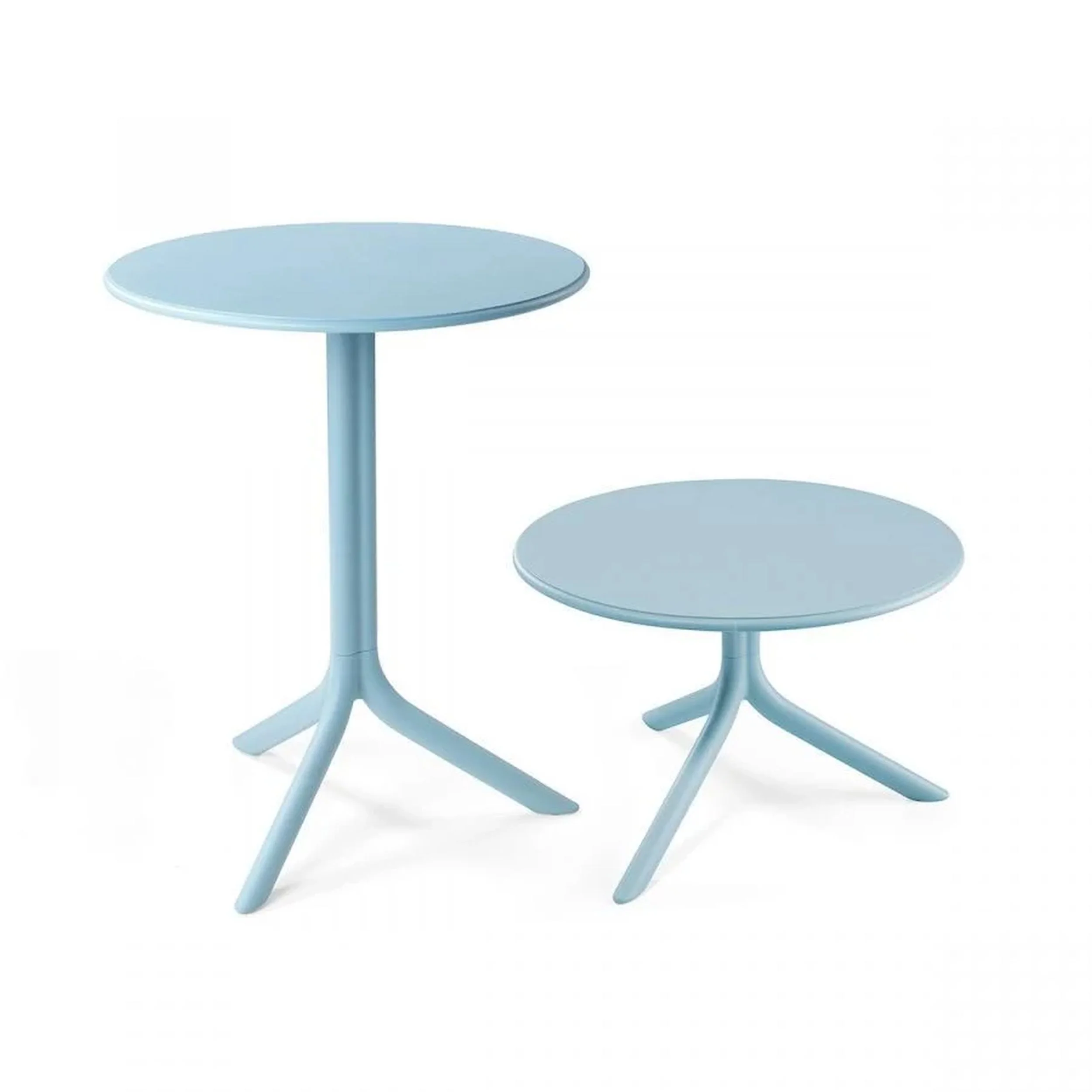 Okrągły stół ogrodowy Spritz Nardi 60 cm z certyfikowanego tworzywa jasnoniebieski - Image 4