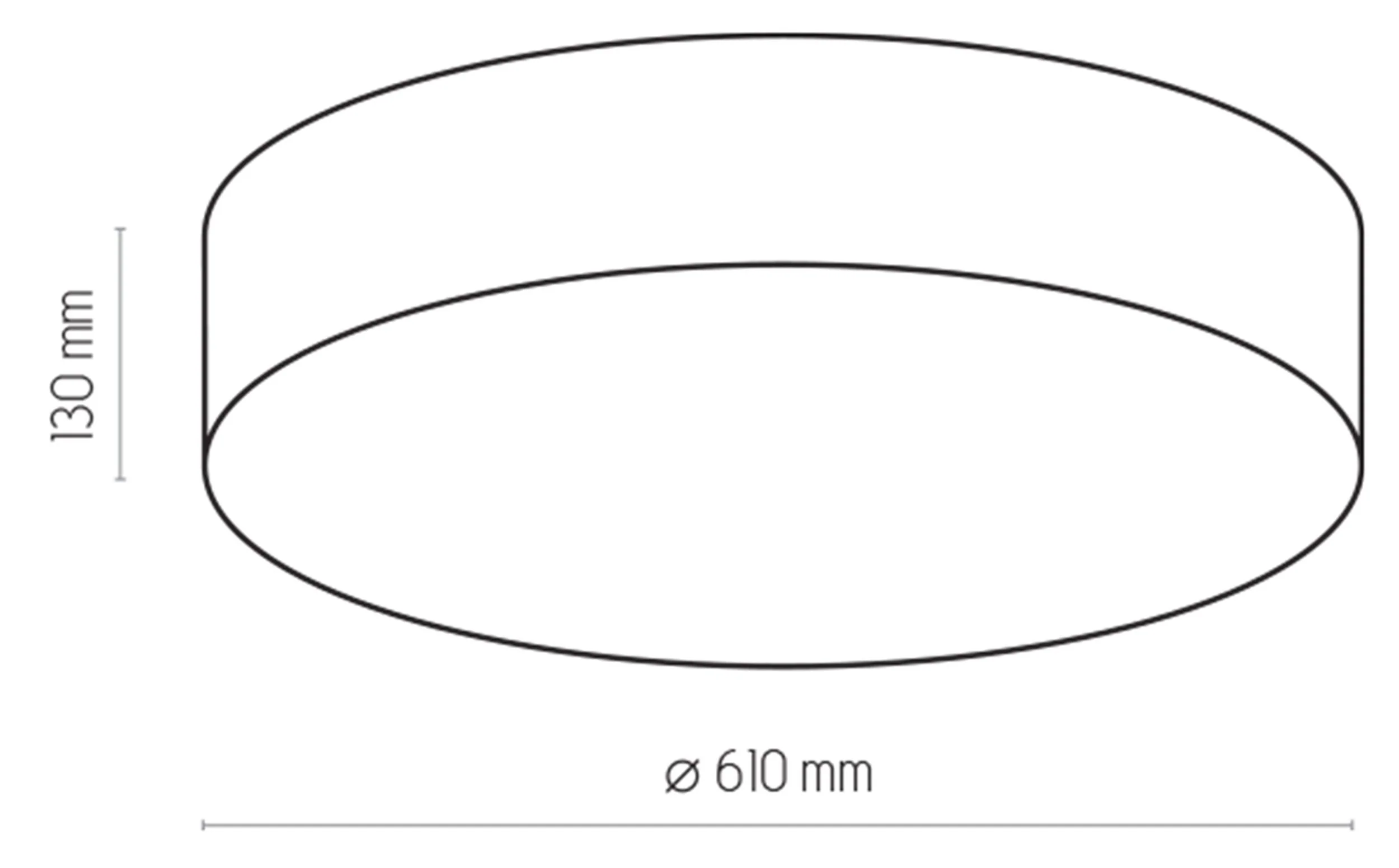Plafon Harnalls średnica 60 cm beżowy - Image 3