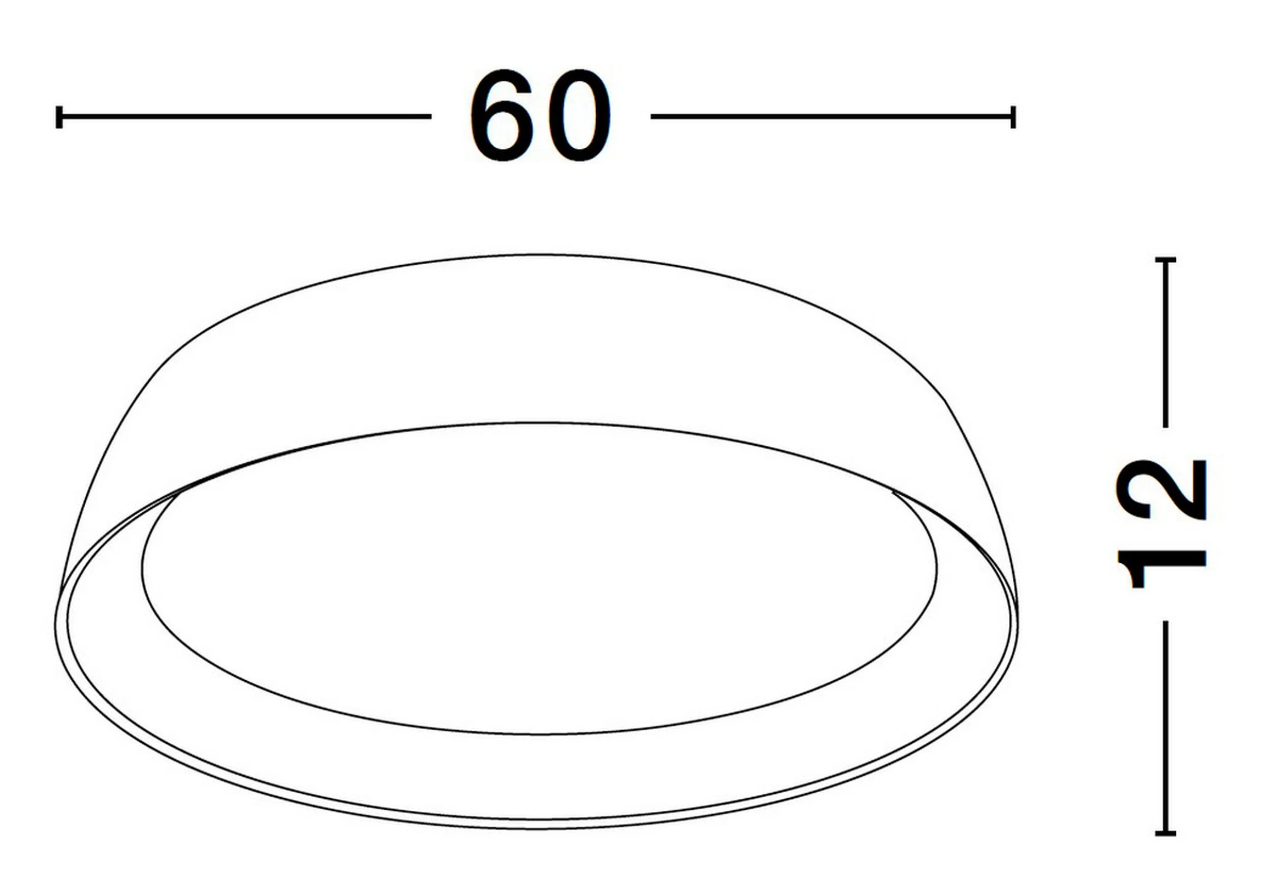 Plafon Kessov LED brązowo-biały - Image 6
