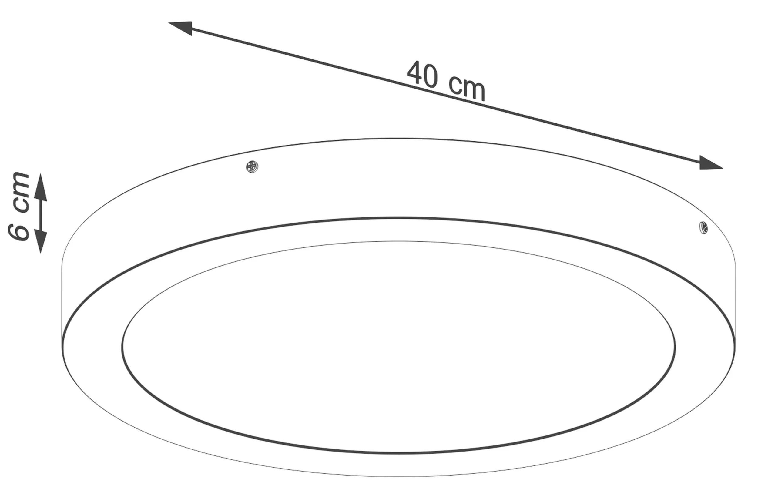 Spot LED Sellinet średnica 40 cm czarny 3000K - Image 8