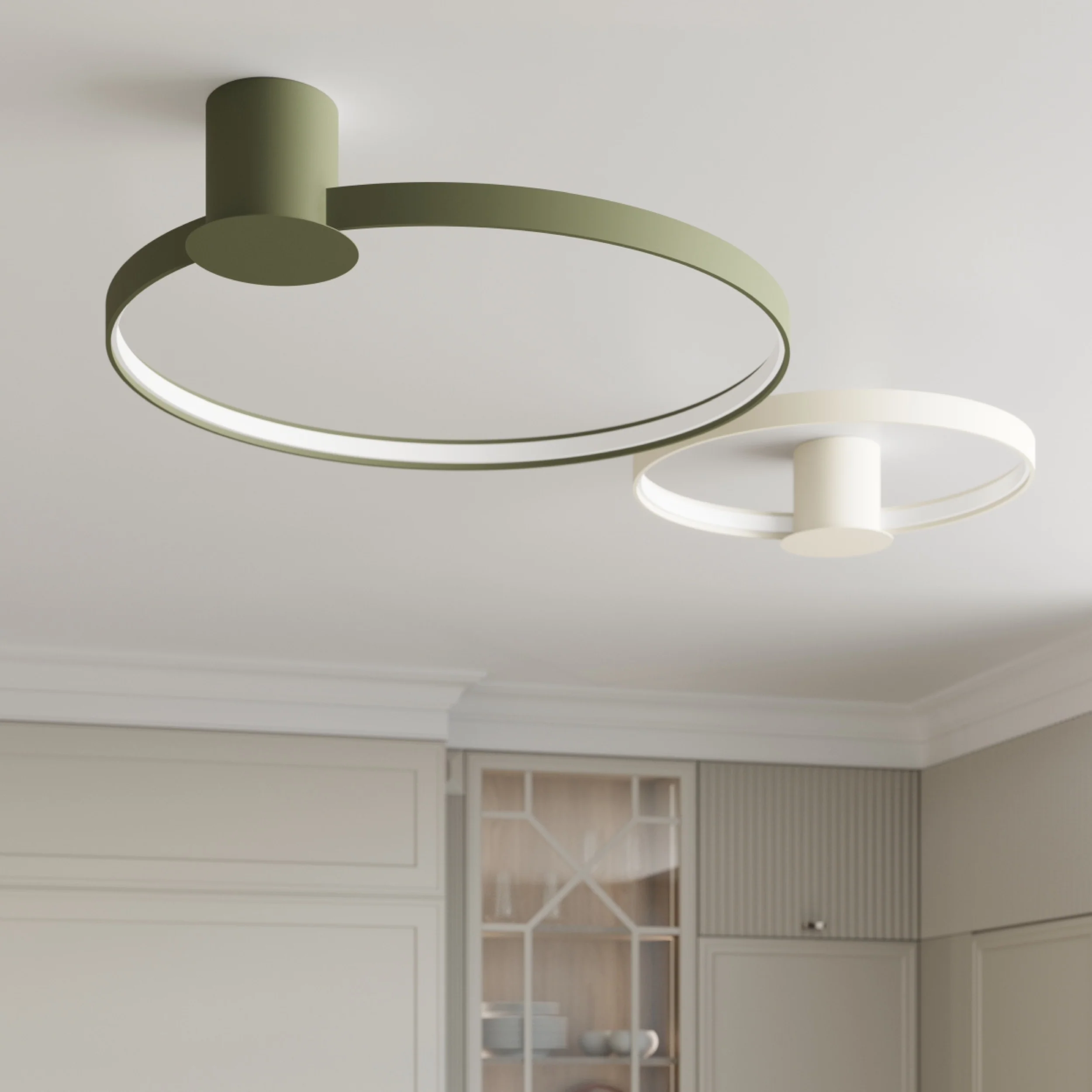 Plafon Rio 110 cm beżowy LED barwa ciepła - Image 4