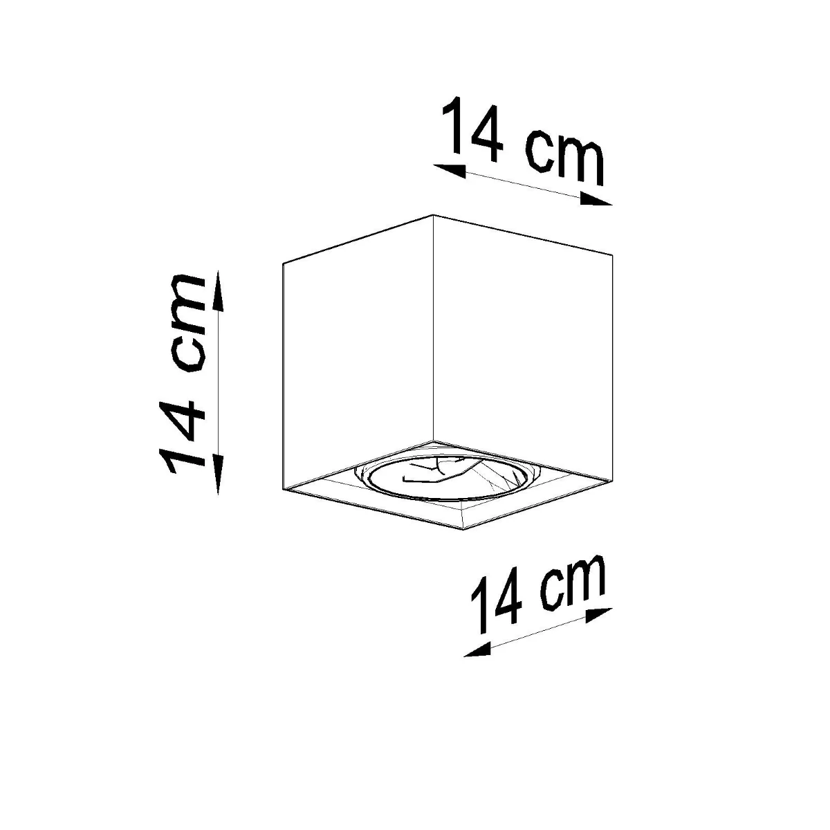 Spot Valde 14 cm beton - Image 7