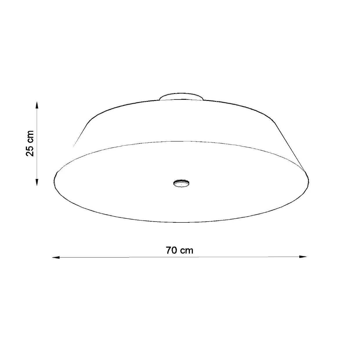 Plafon Vega 70 cm biały - Image 4