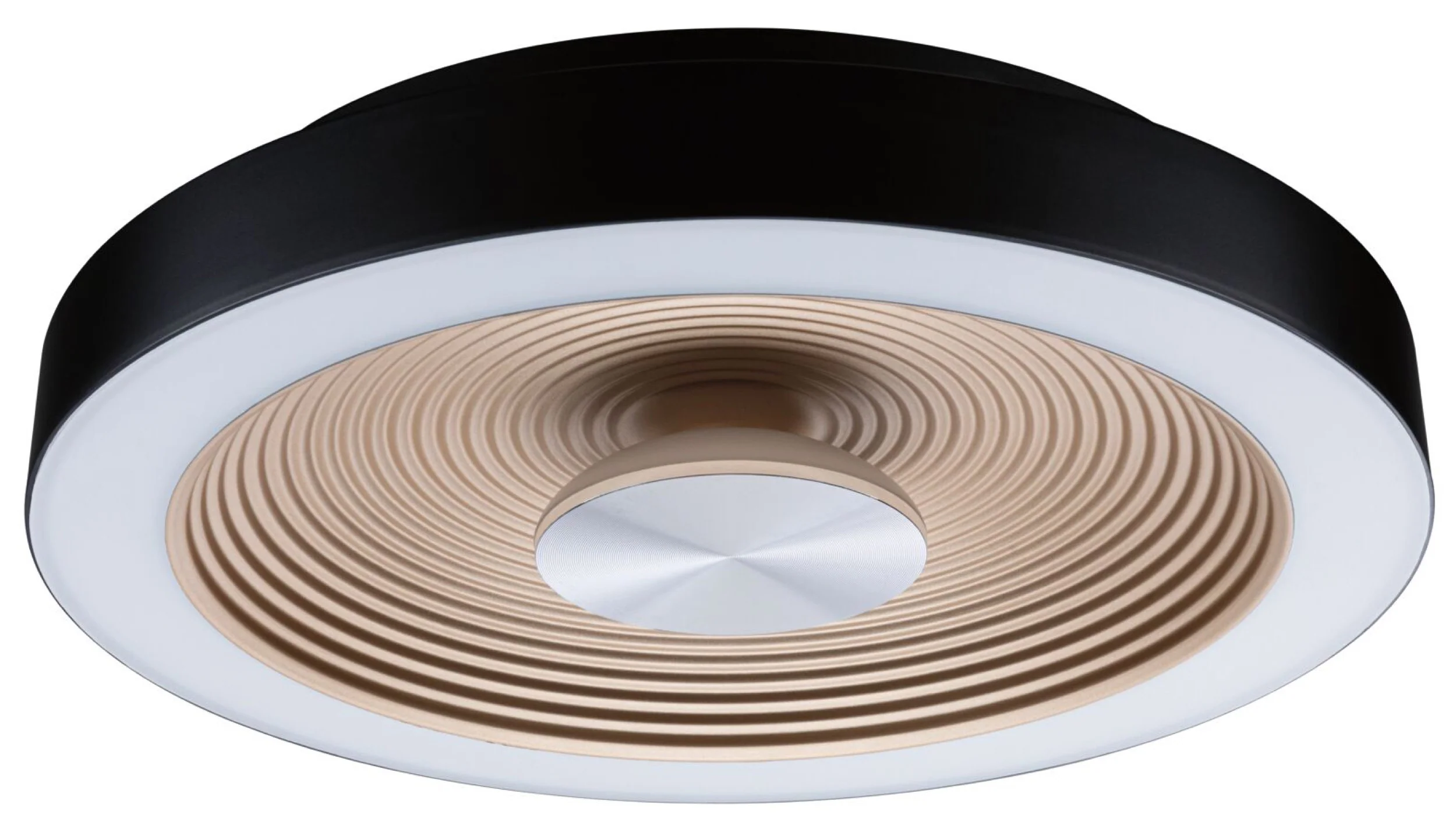 Plafon Volea LED 32 cm czarno-złoty