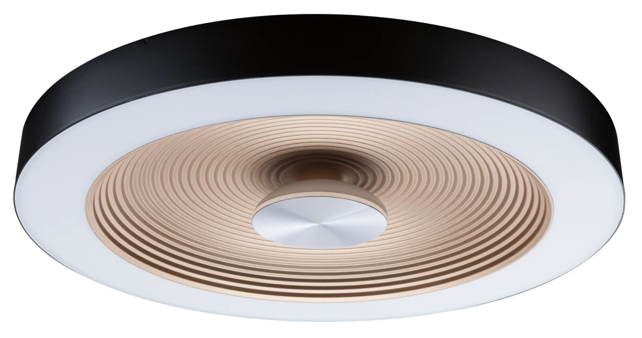 Plafon Volea LED 40 cm czarno-złoty