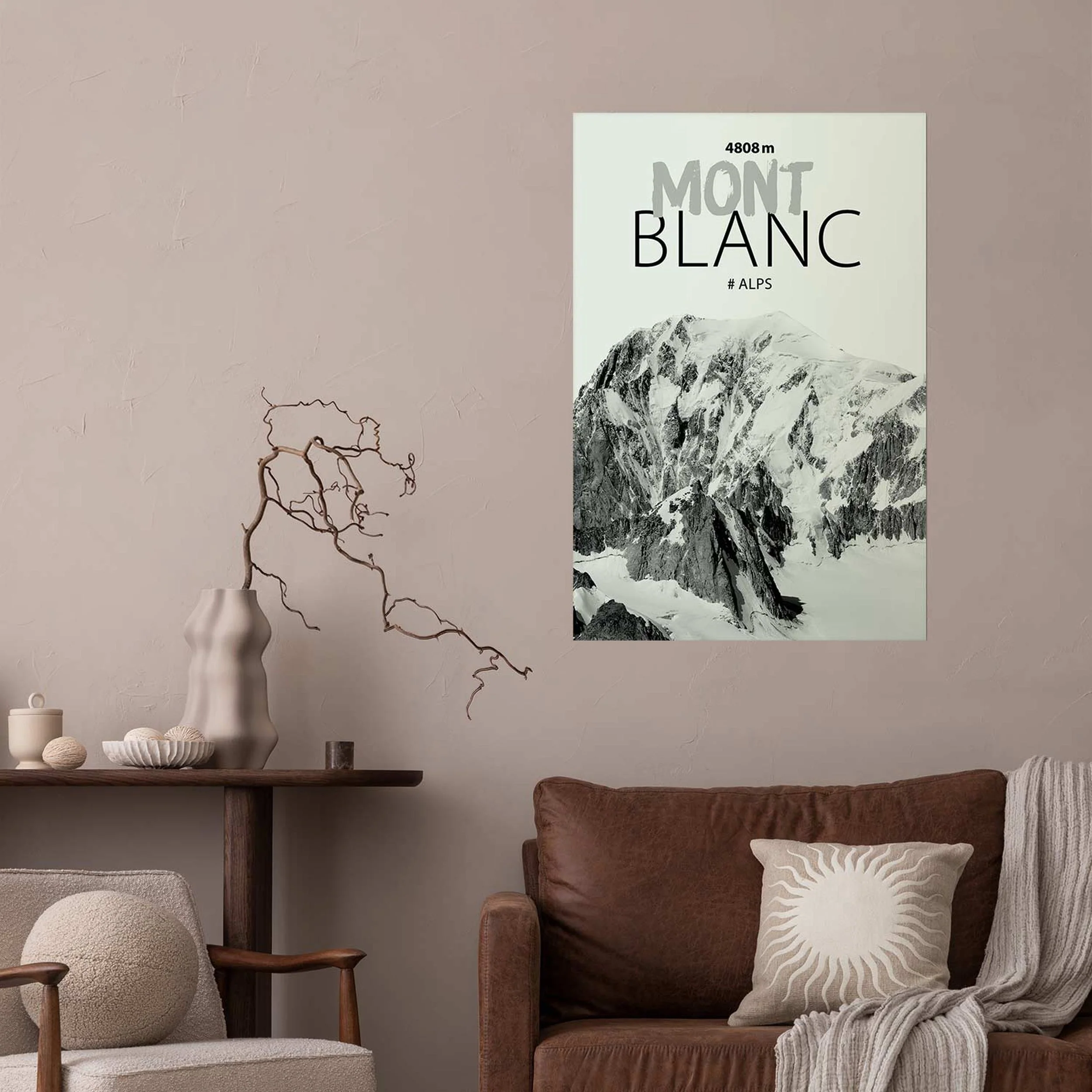 Plakat Mont Blanc 60x40 cm - Image 2